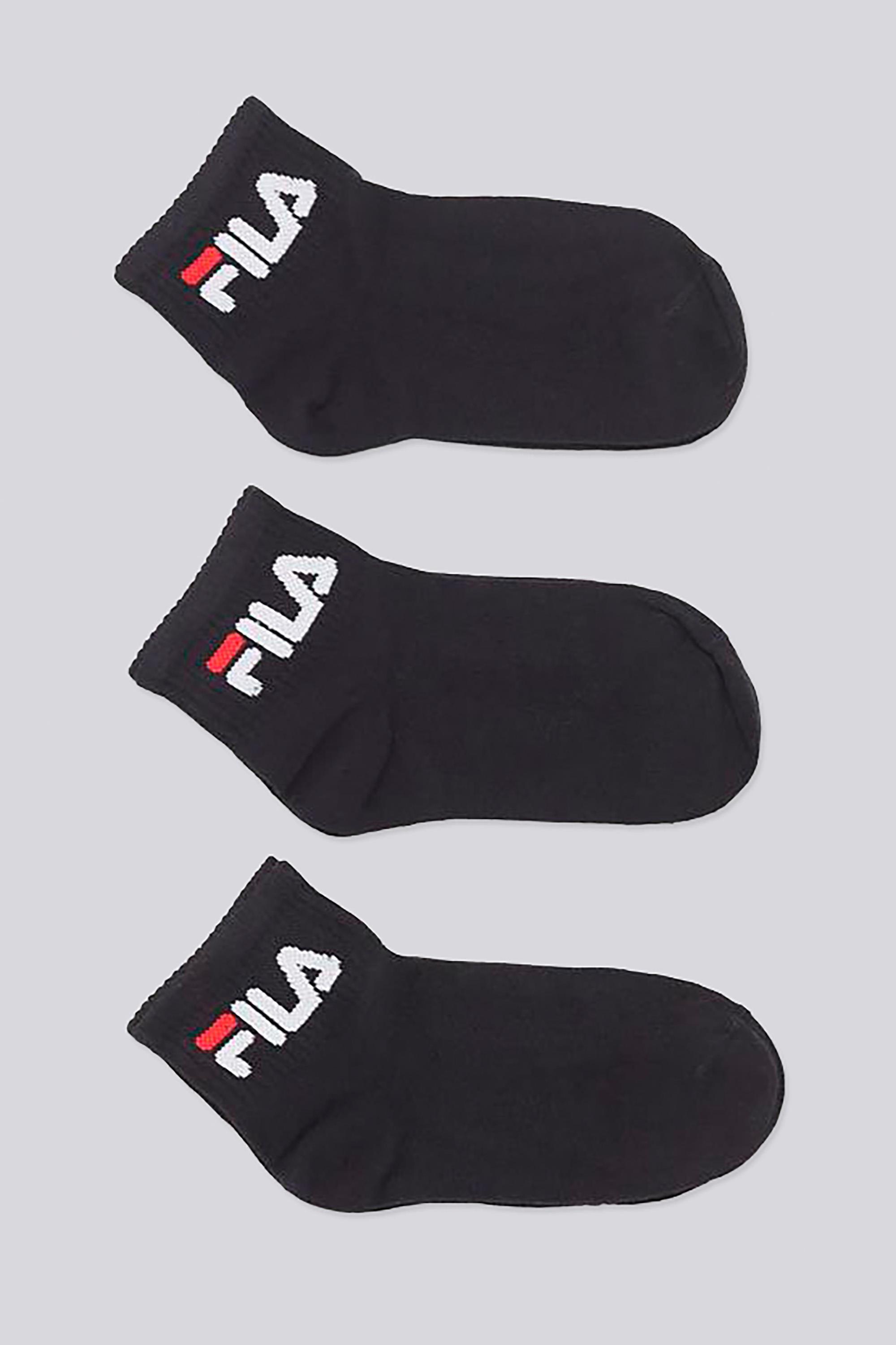 Calcetines Cortos Fila - Negro - Calcetines Niño talla T.U.