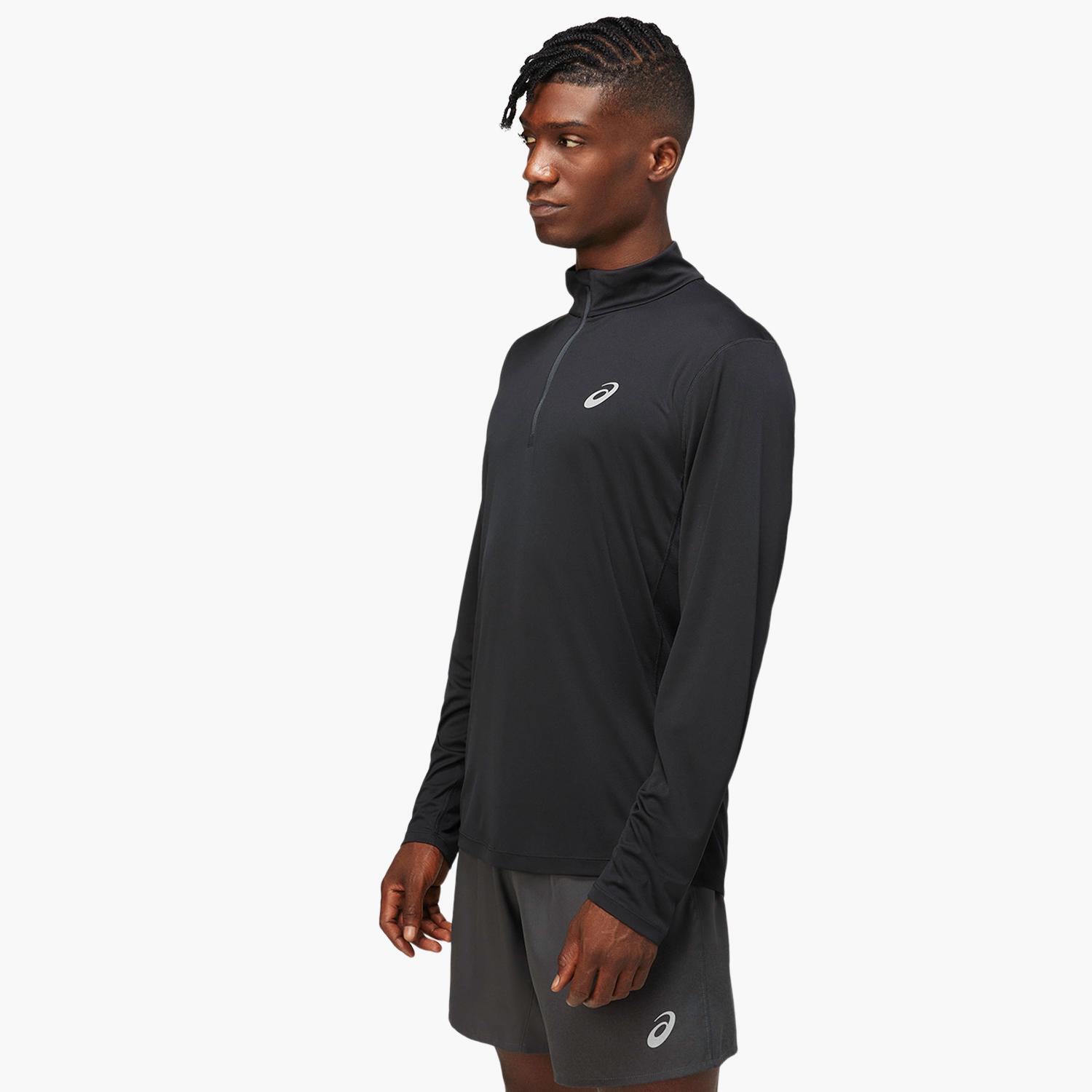 asics core - zwart - thermoshirt heren maat m