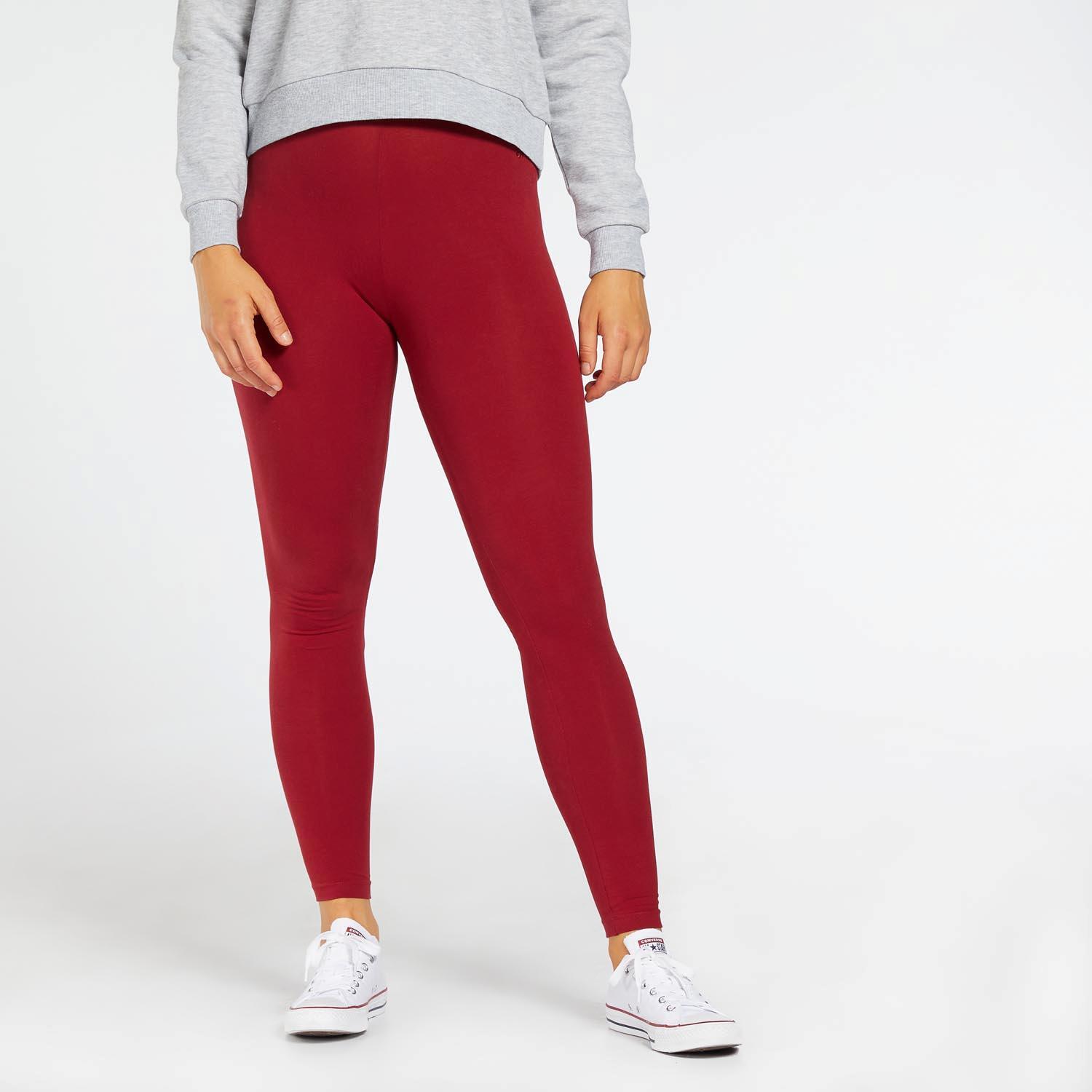 Up Basics - Rouge-Legging femme sports taille XL