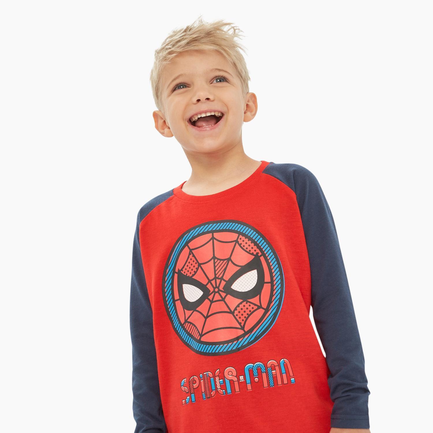 Mcs-di Marvel Kid Camiseta M/l Alg. Spiderman Excl - ROUGE sports taille 2