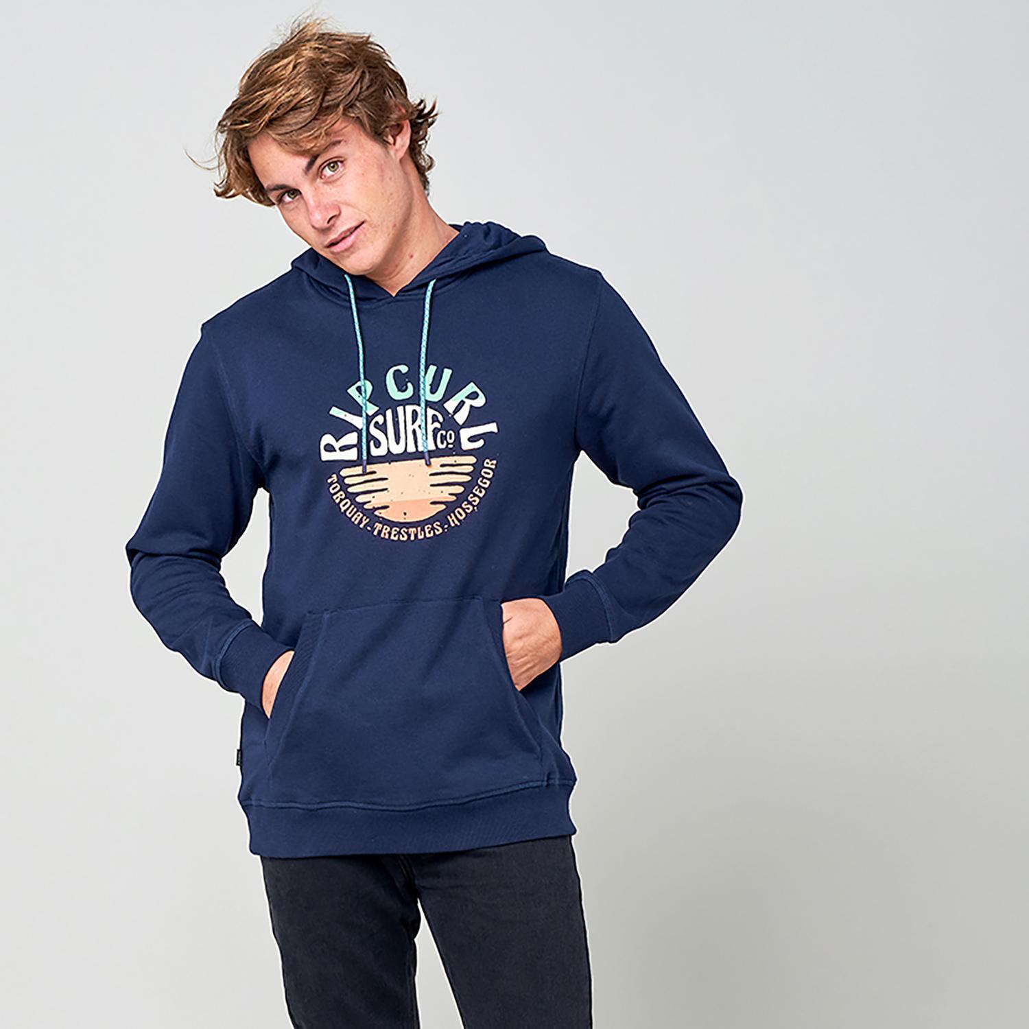 Rip Curl Down The Line - Marino - Sudadera Capucha Hombre talla S