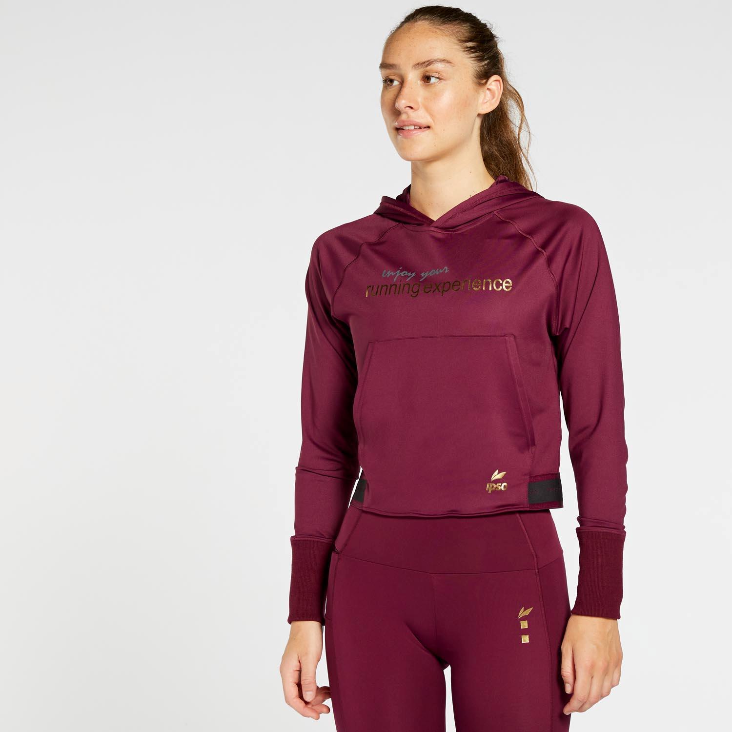 Ipso Experience - Morado - Sudadera Running Mujer talla XL
