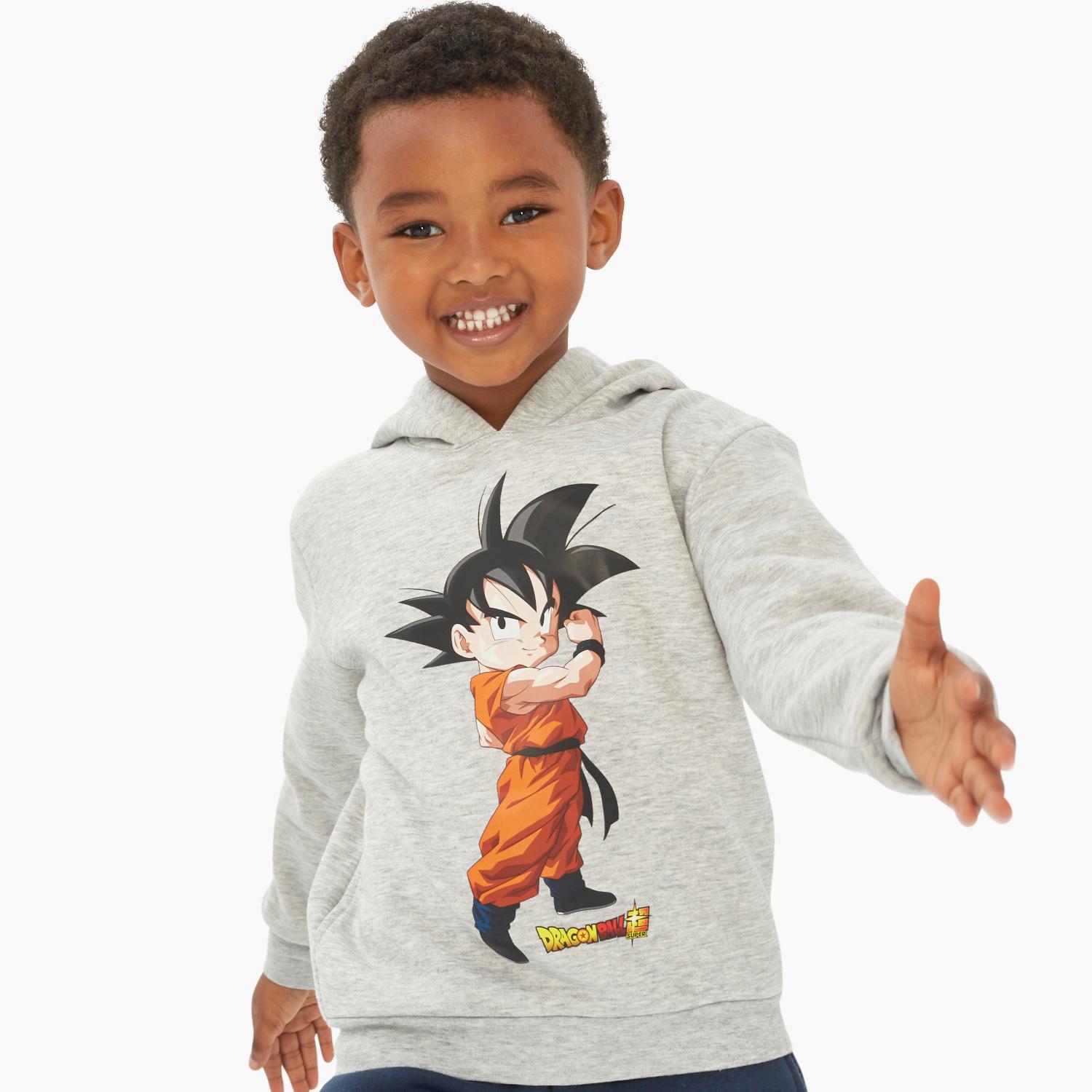 Sweatshirt Dragon Ball - Cinza - Sweatshirt Menino tamanho 4