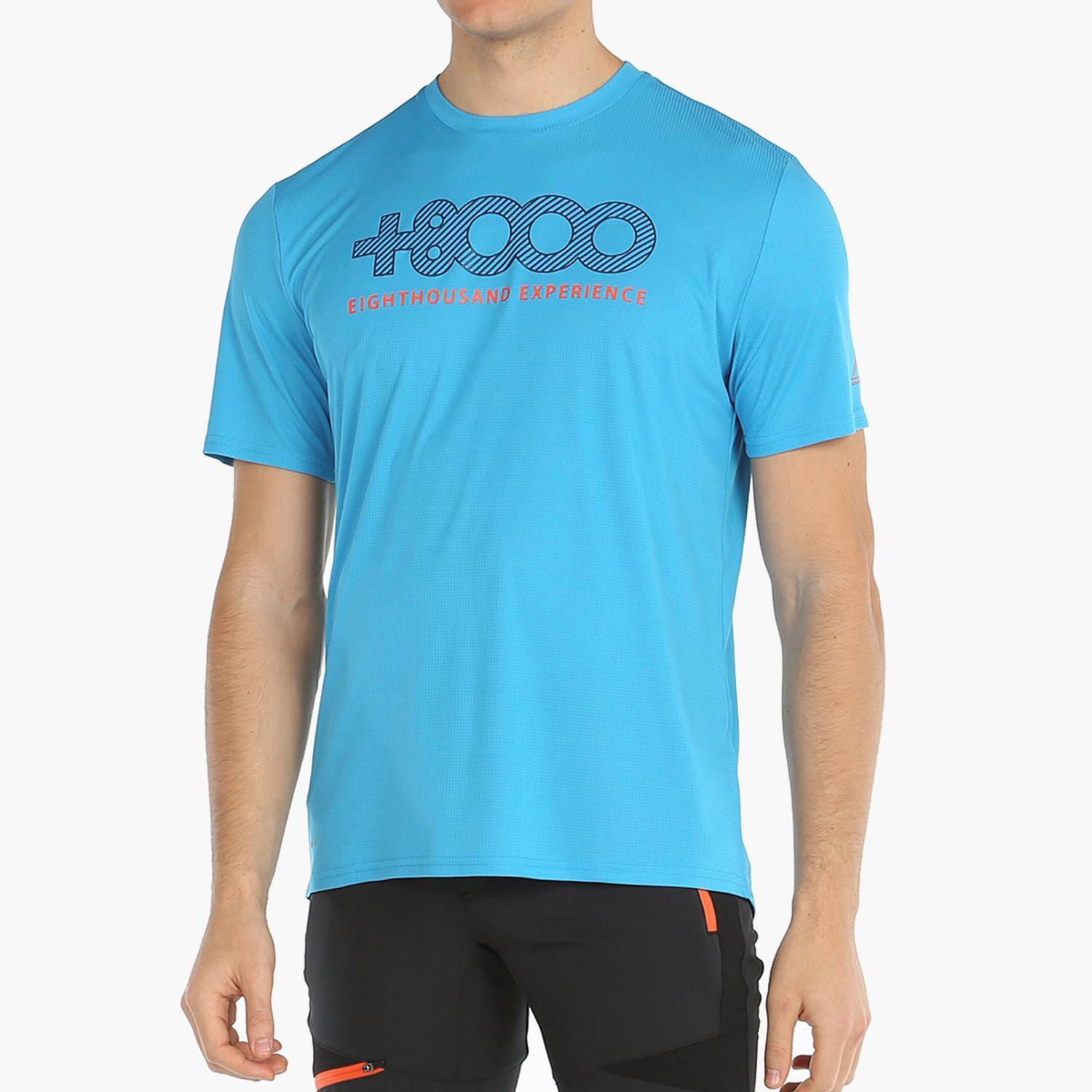 +8000 Walk 21V - Azul - Camiseta Montaña Hombre talla XL