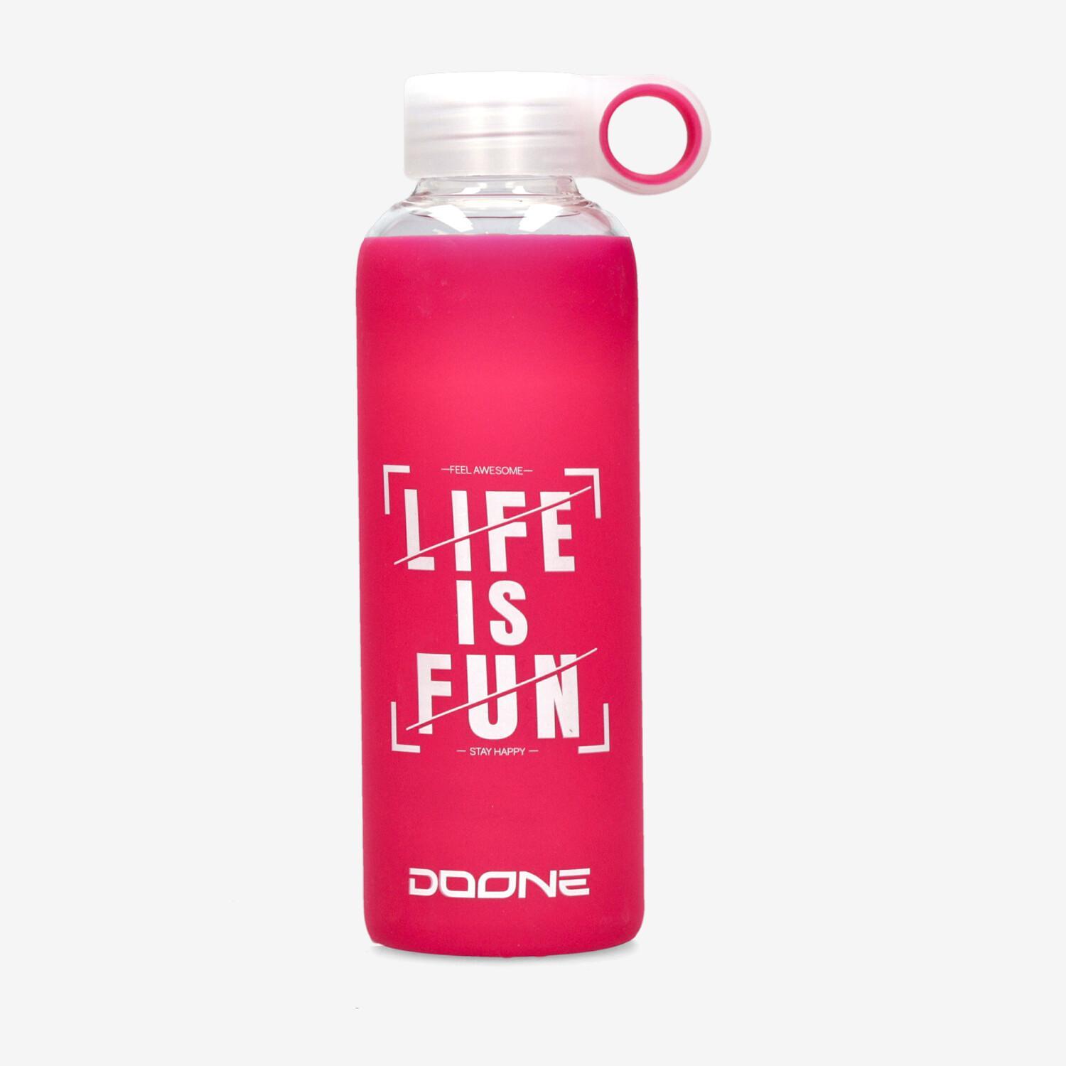 Doone Botella Cristal+silicona 500 Ml - ROSE sports taille UNICA