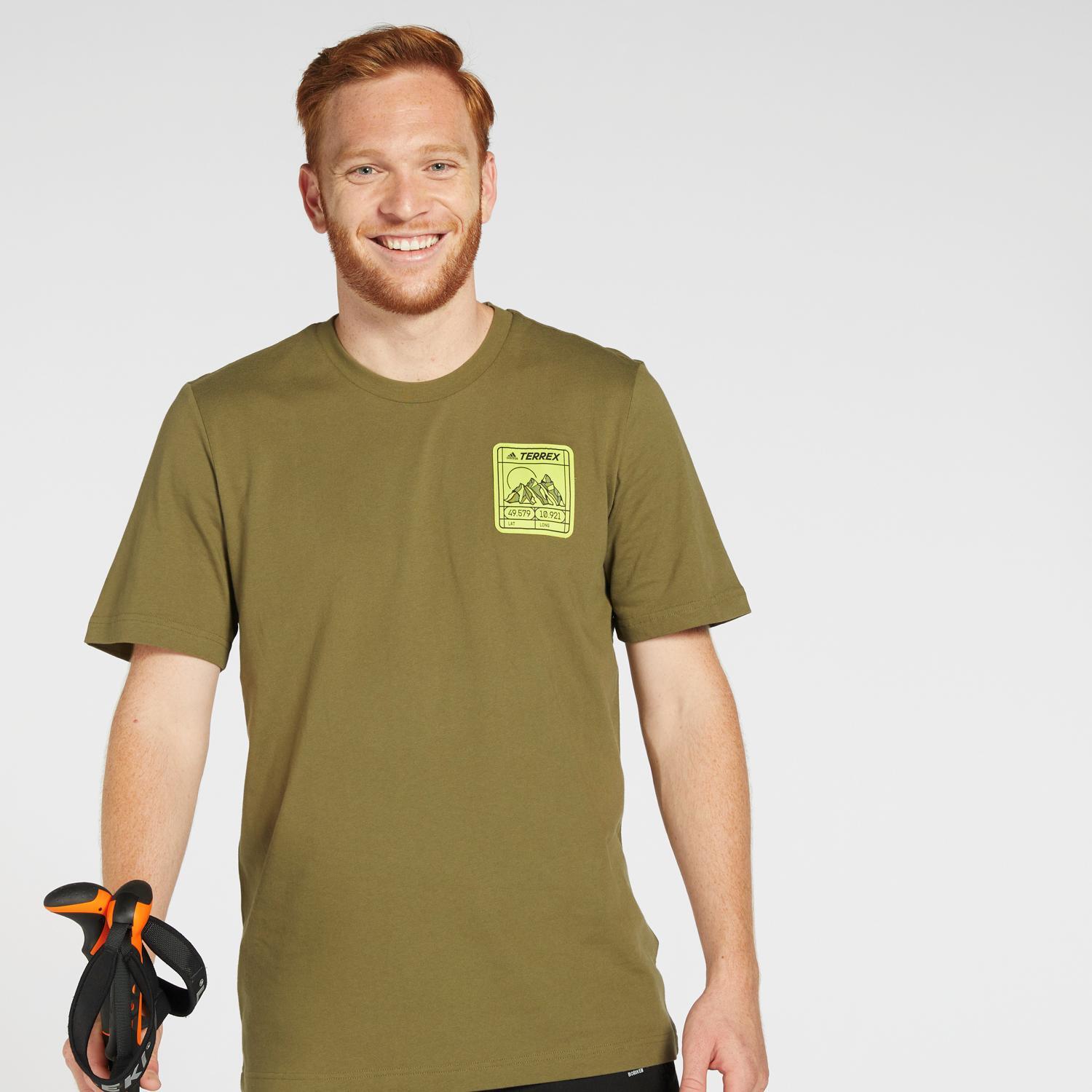 adidas Terrex Patch Mountain - Kaki - T-shirt homme sports taille XL