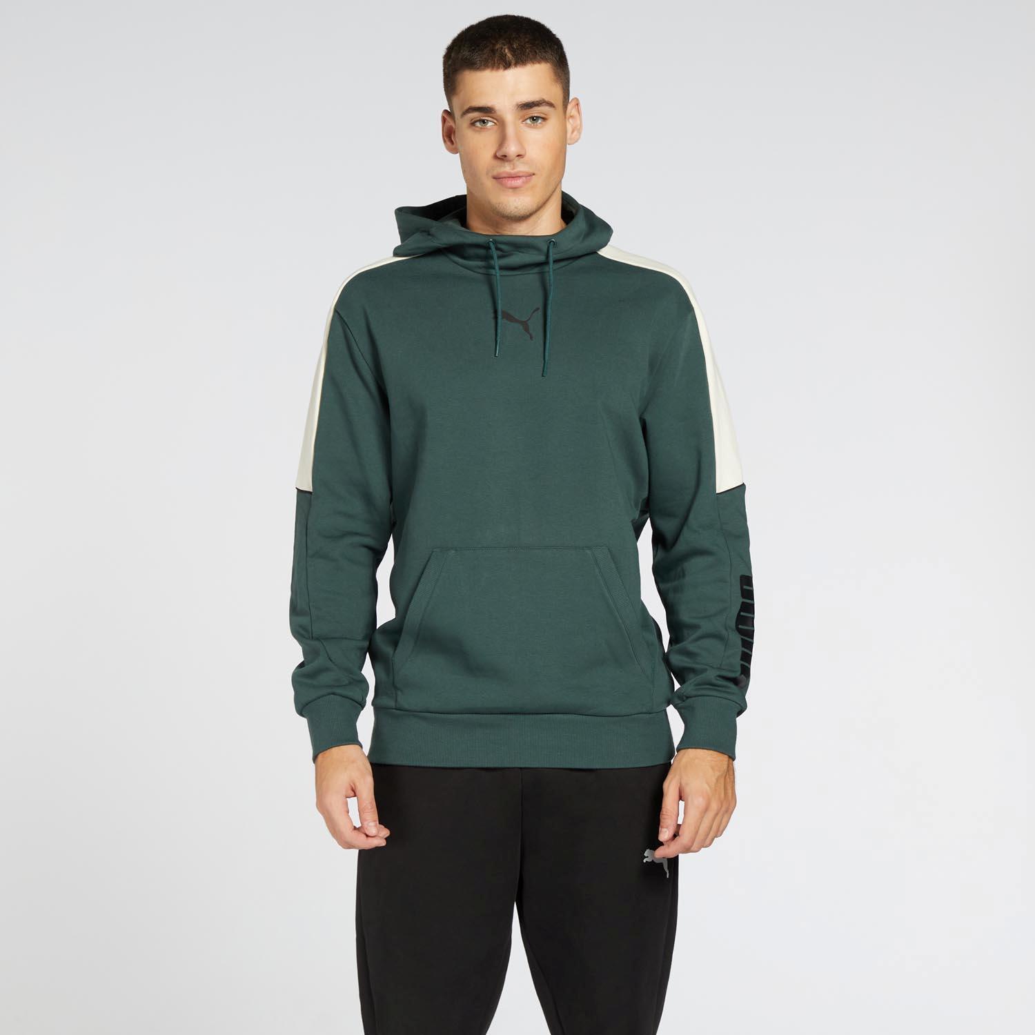 Puma Modern Sports - Verde - Sudadera Capucha Hombre | Sprinter
