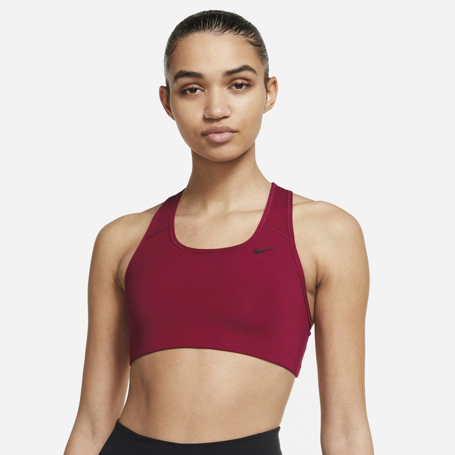 Nike Swoosh - Granate - Sujetador Deportivo
