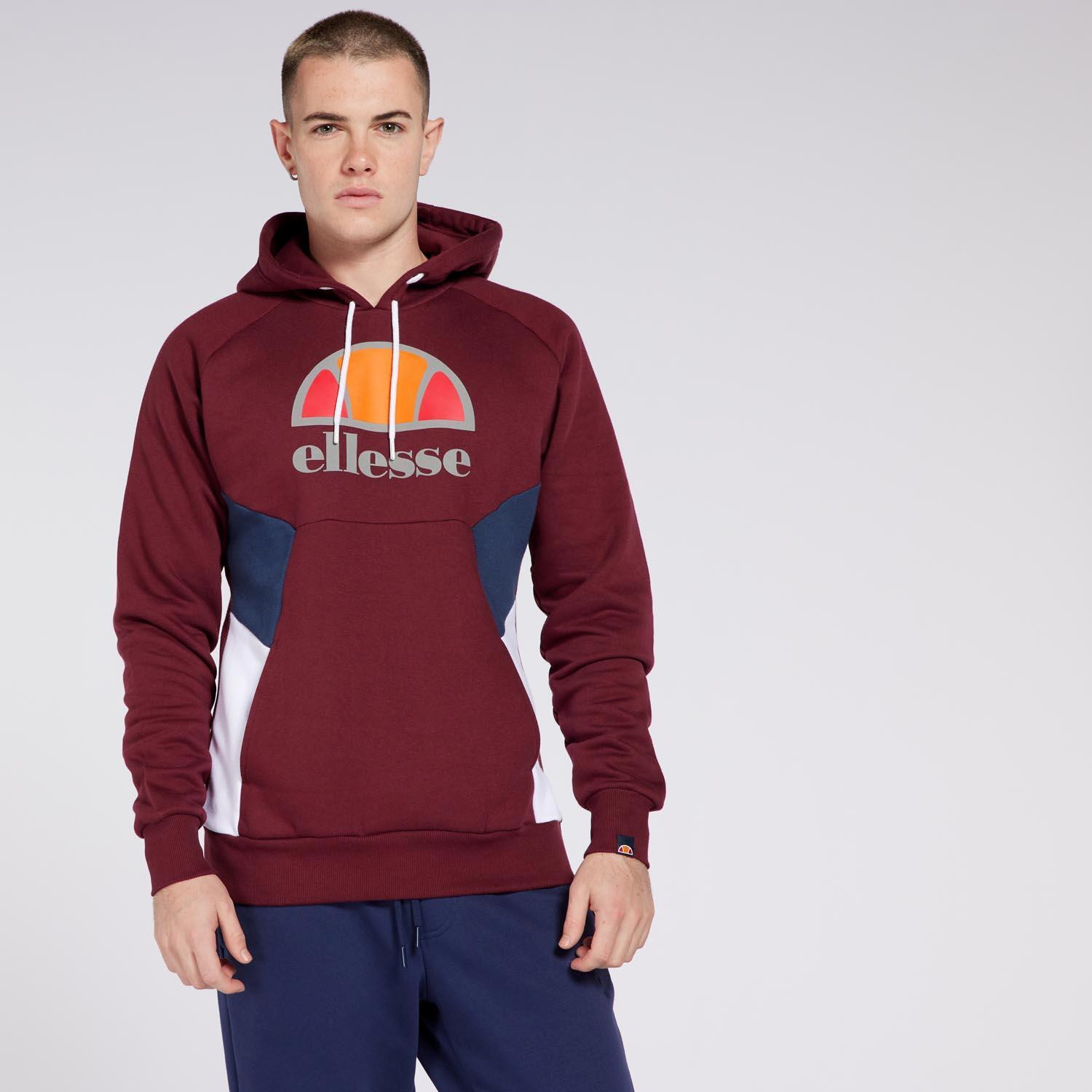 Ellesse Noma - Granate - Sudadera Capucha Hombre | Sprinter