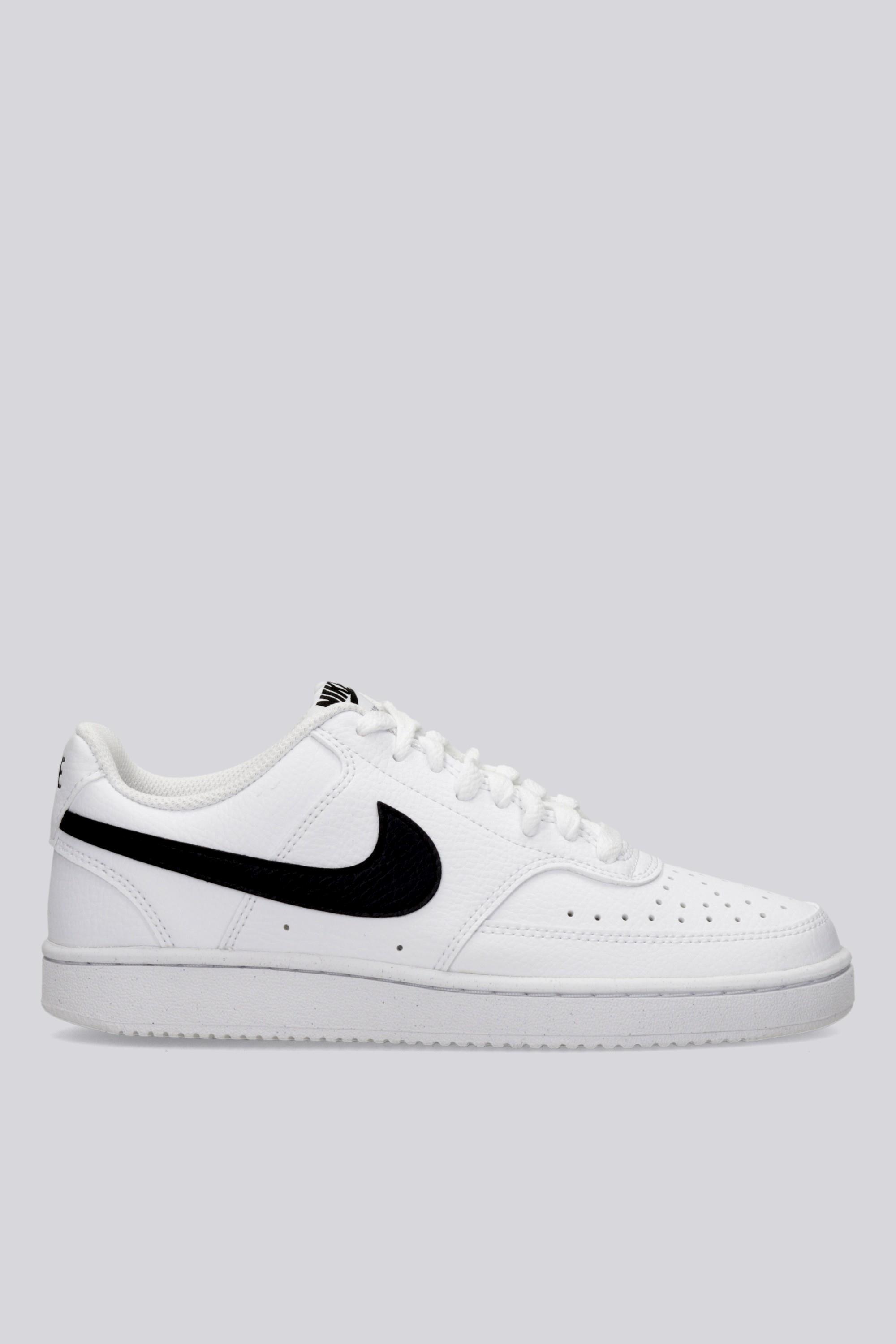 Zapatillas Nike Court Vision Low Next Nature blanco logo negro mujer