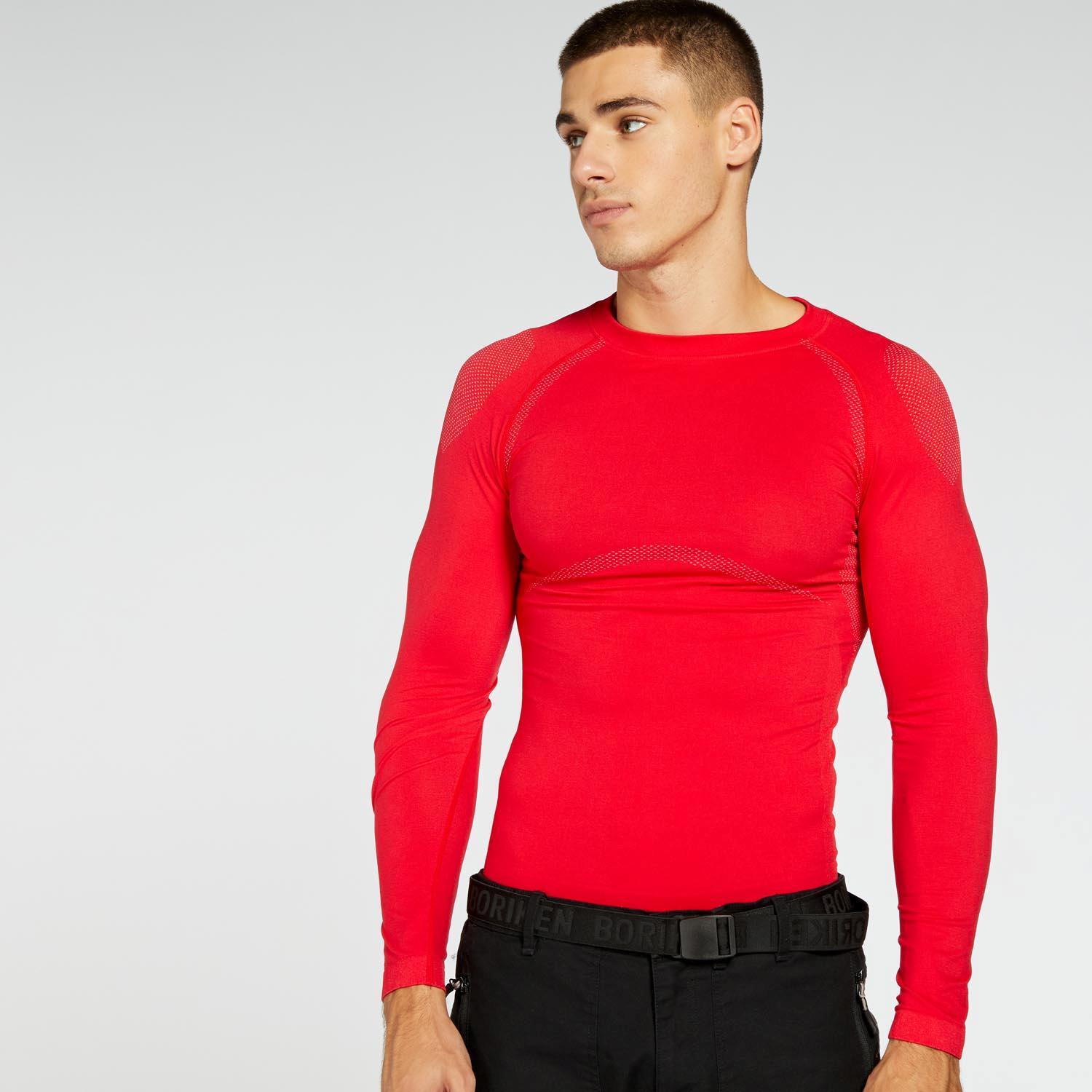 Camiseta Interior Boriken - Rojo - Camiseta Térmica Hombre talla L/XL