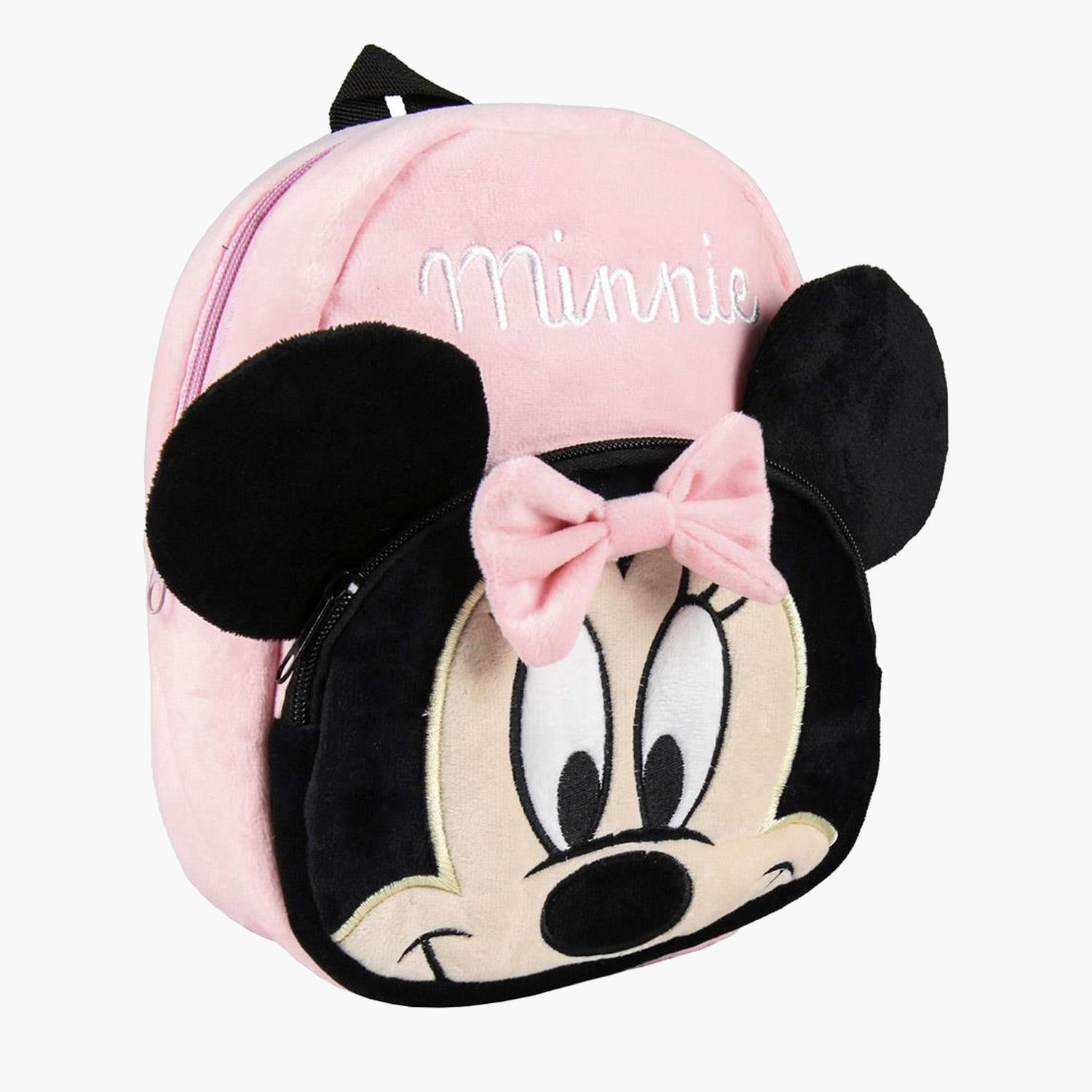 Minimochila Minnie - Rosa - Mochila Pequeña Peluche Disney talla T.U.