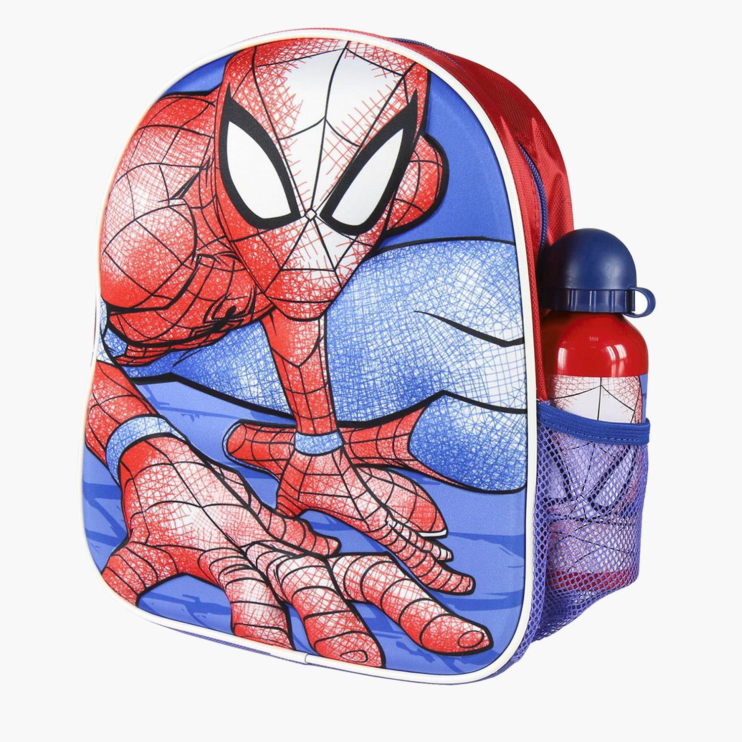 Minimochila Spiderman - Rojo - Mochila Pequeña Marvel talla T.U.
