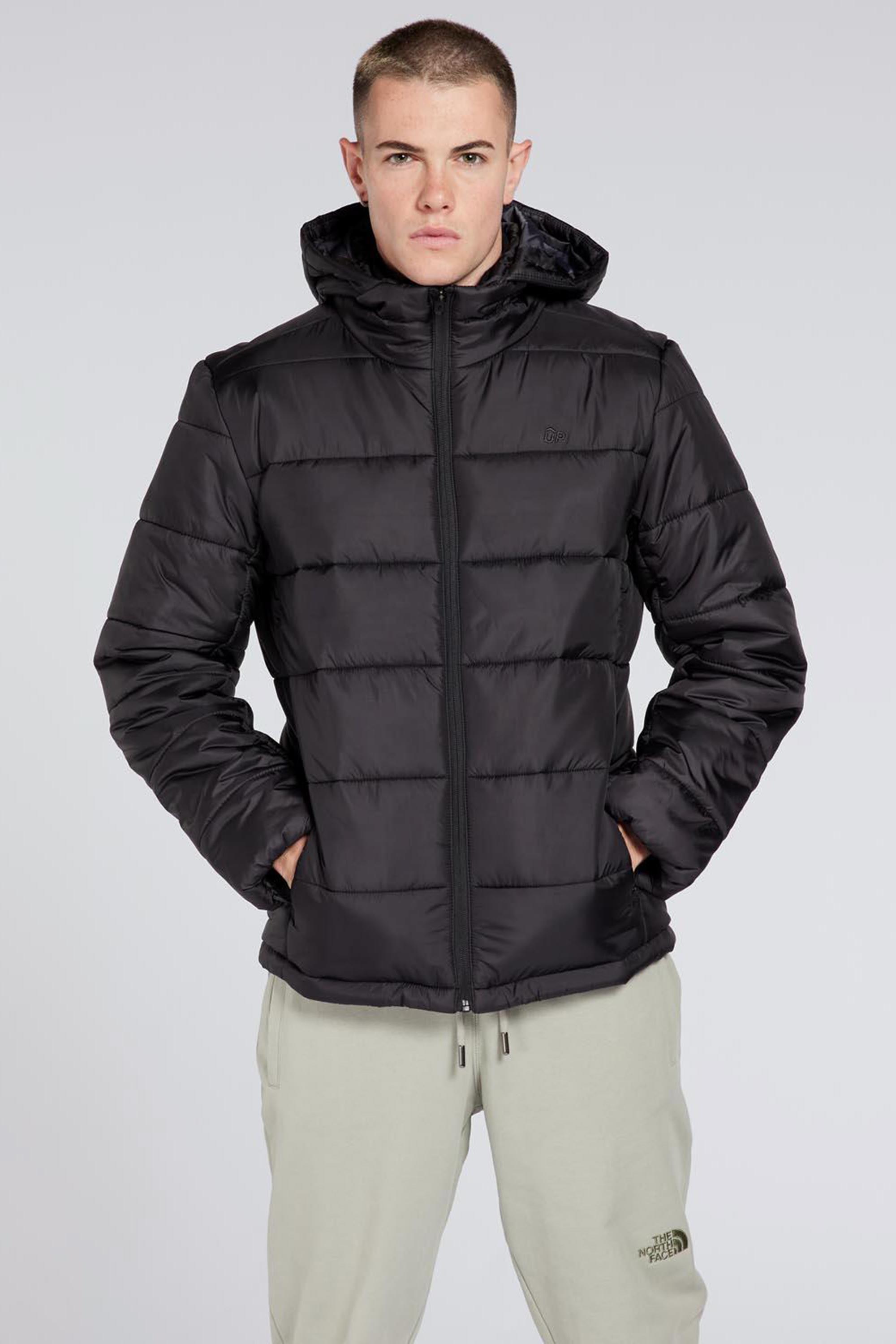 Up Basics - Negro - Chaqueta Acolchada Hombre talla L