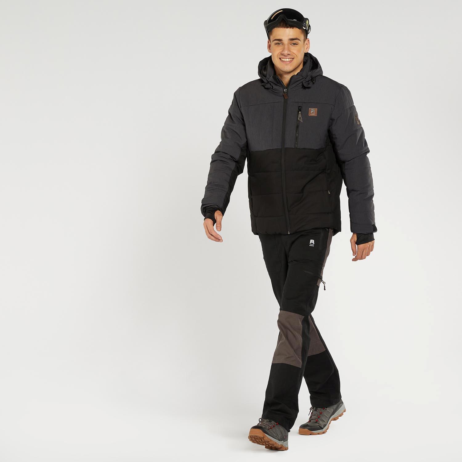 boriken Torres Zwart Outdoor jas Heren