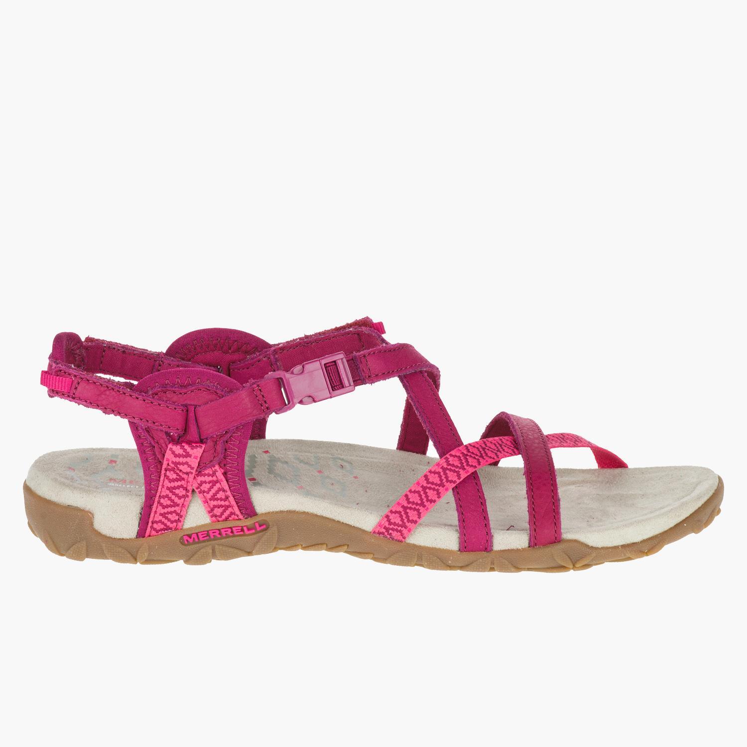 Merrell Terran Lattice Ii - Fucsia - Sandalias Trekking Mujer talla 41