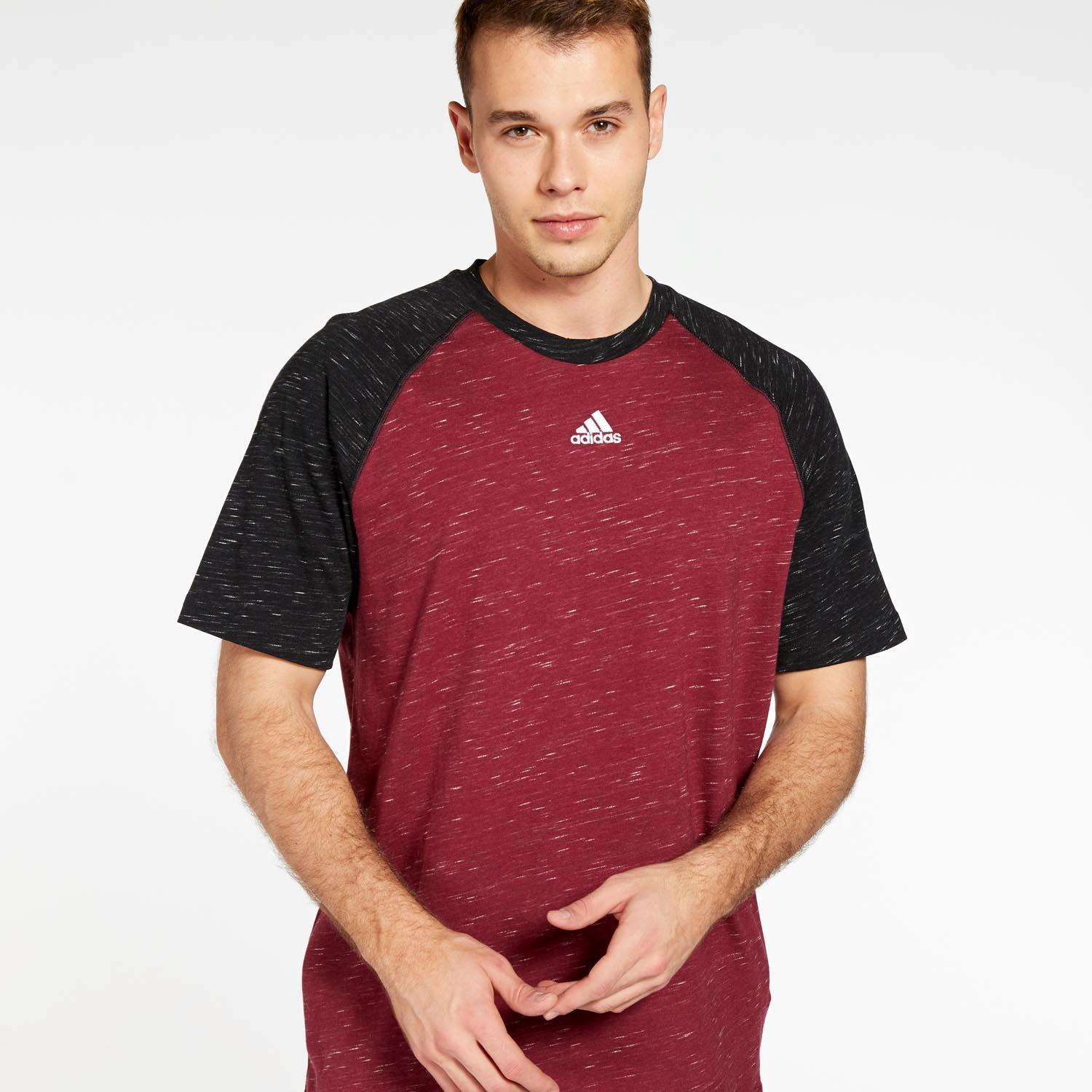 adidas Mel - Rouge Bordeaux - Tee-shirt homme sports taille XL