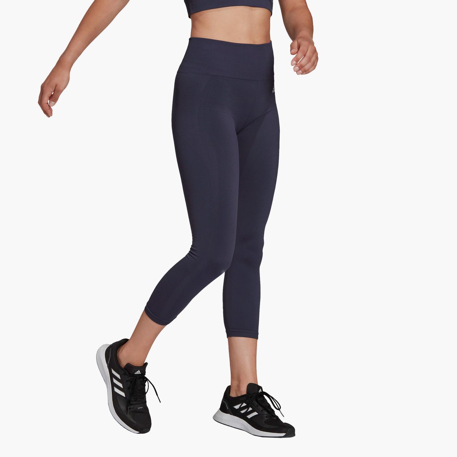 adidas Sra Malla Tobillera Gym Seamless - BLEU sports taille L