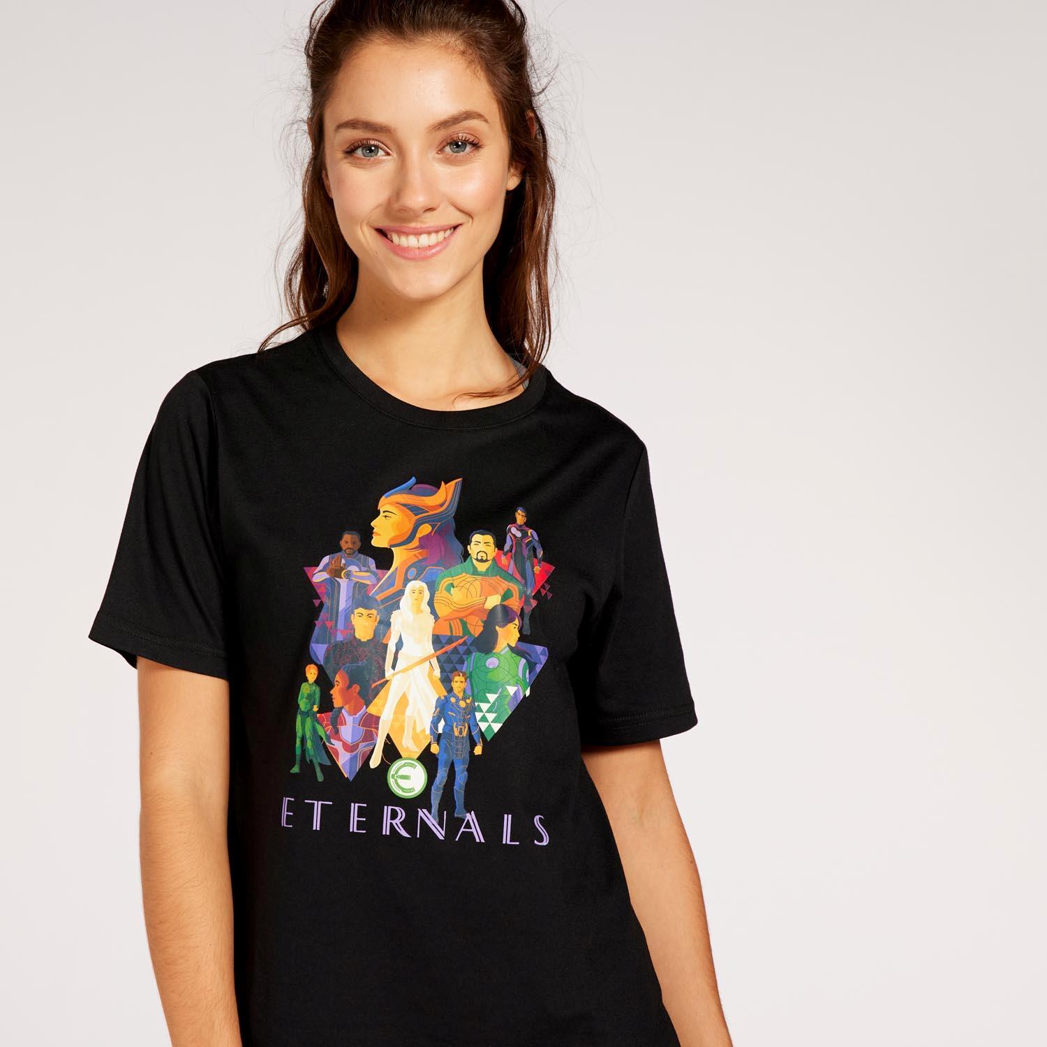 Camiseta Eternals - Negro - Camiseta Mujer Marvel talla XL