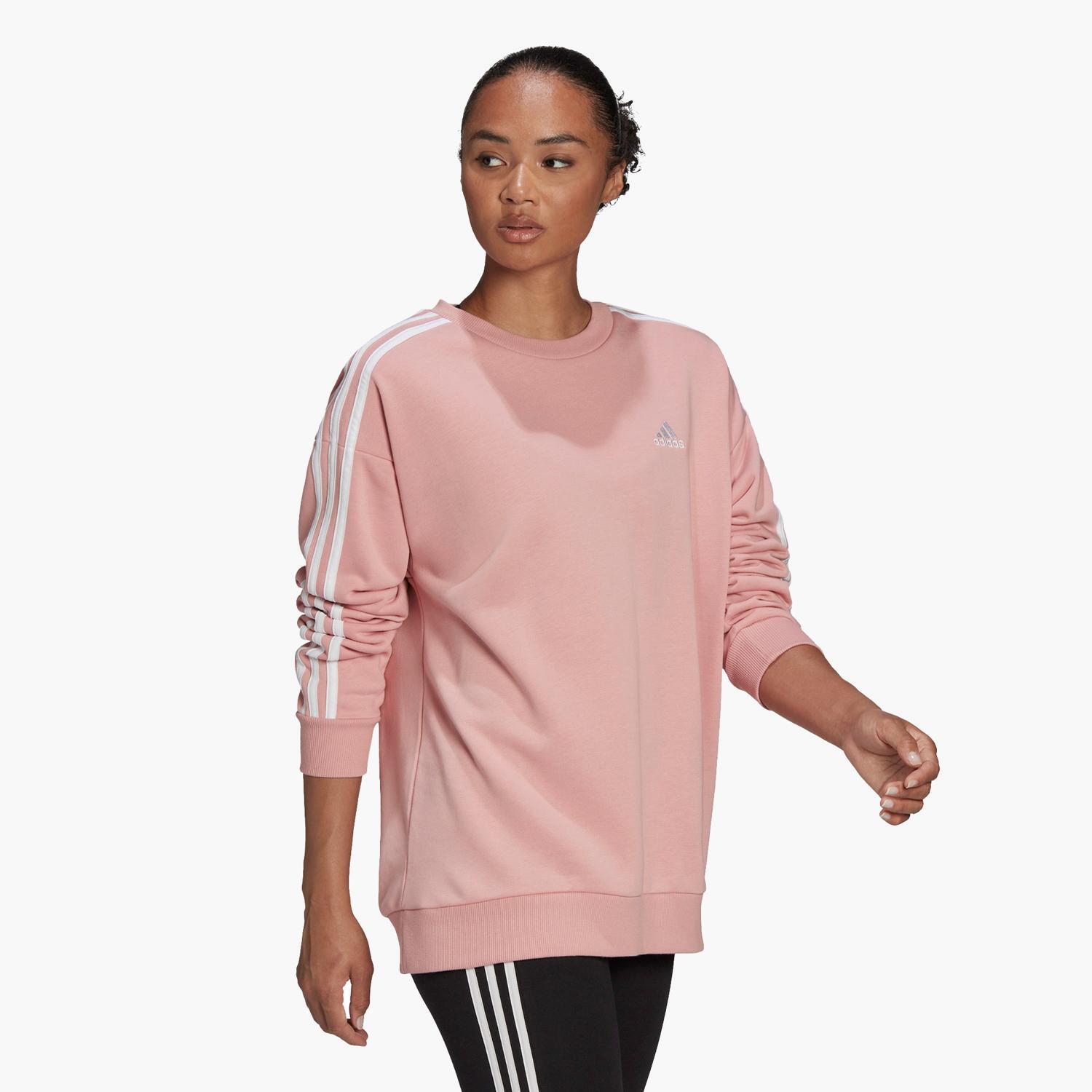 adidas 3 Stripes - Mauve - Sweat Femme sports taille XL