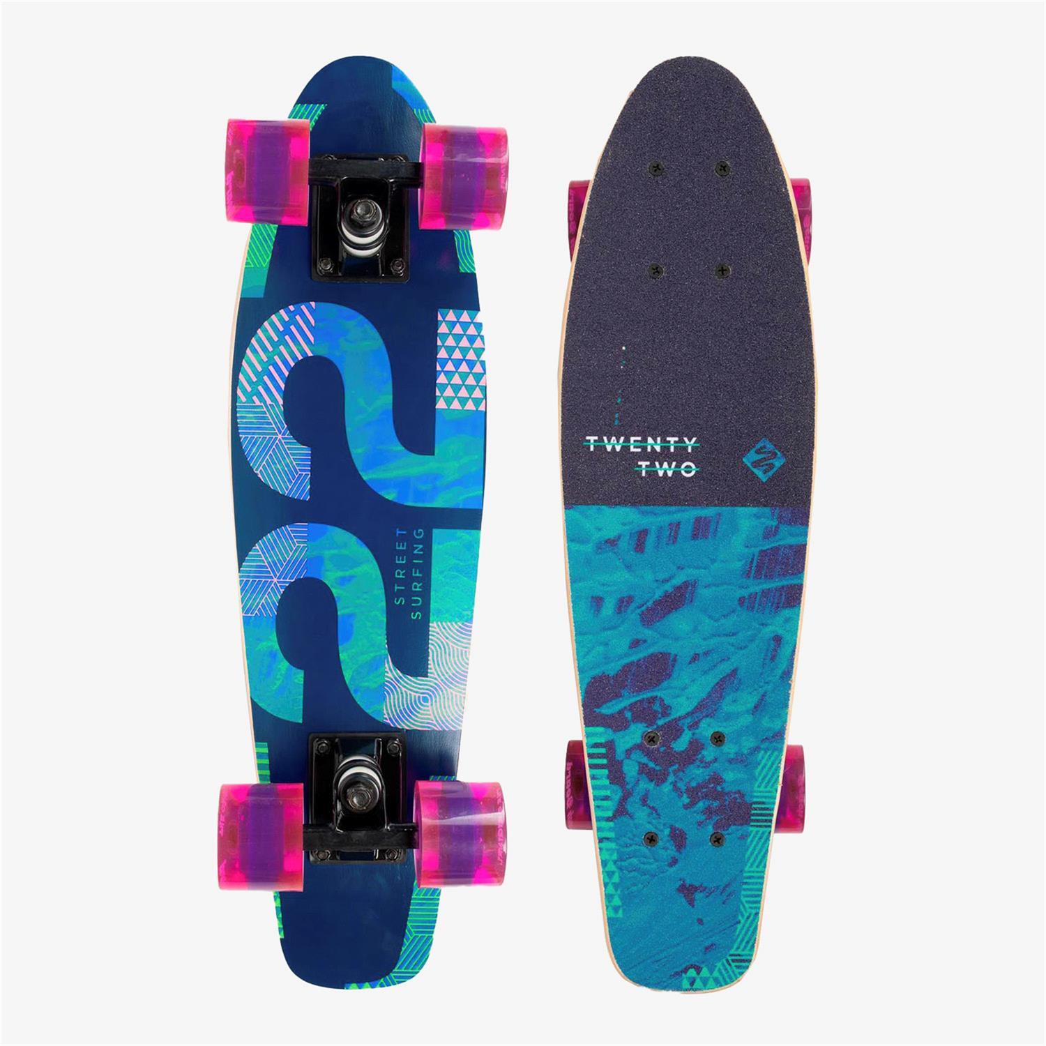 Street Surfing Wood BB - Turquesa - Skate talla T.U.