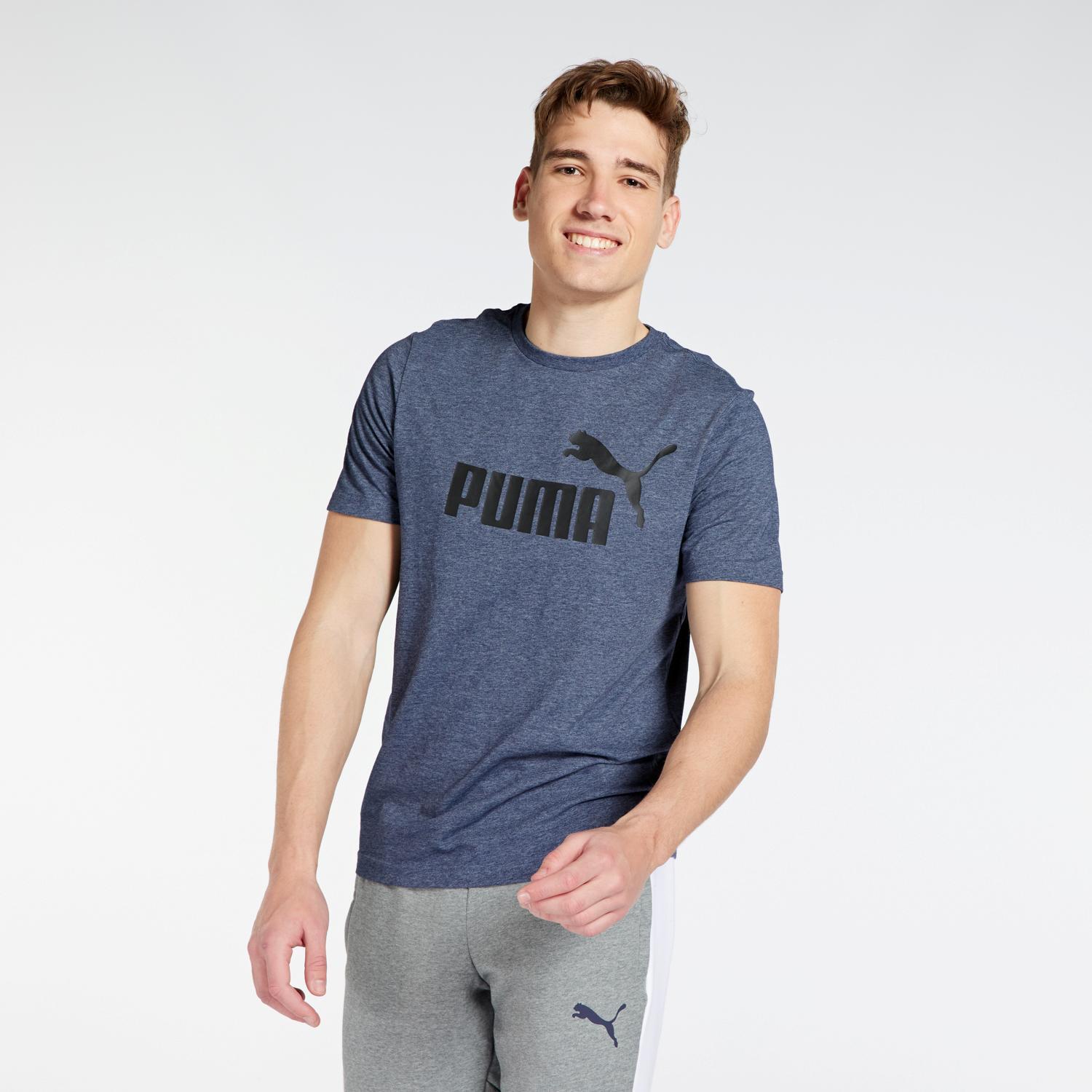 Puma Heather Marineblauw T-shirt Heren