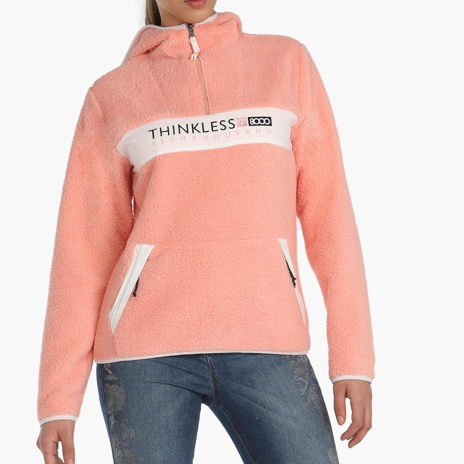 +8000 Aline - Salmón - Sudadera Capucha Mujer talla 2XL