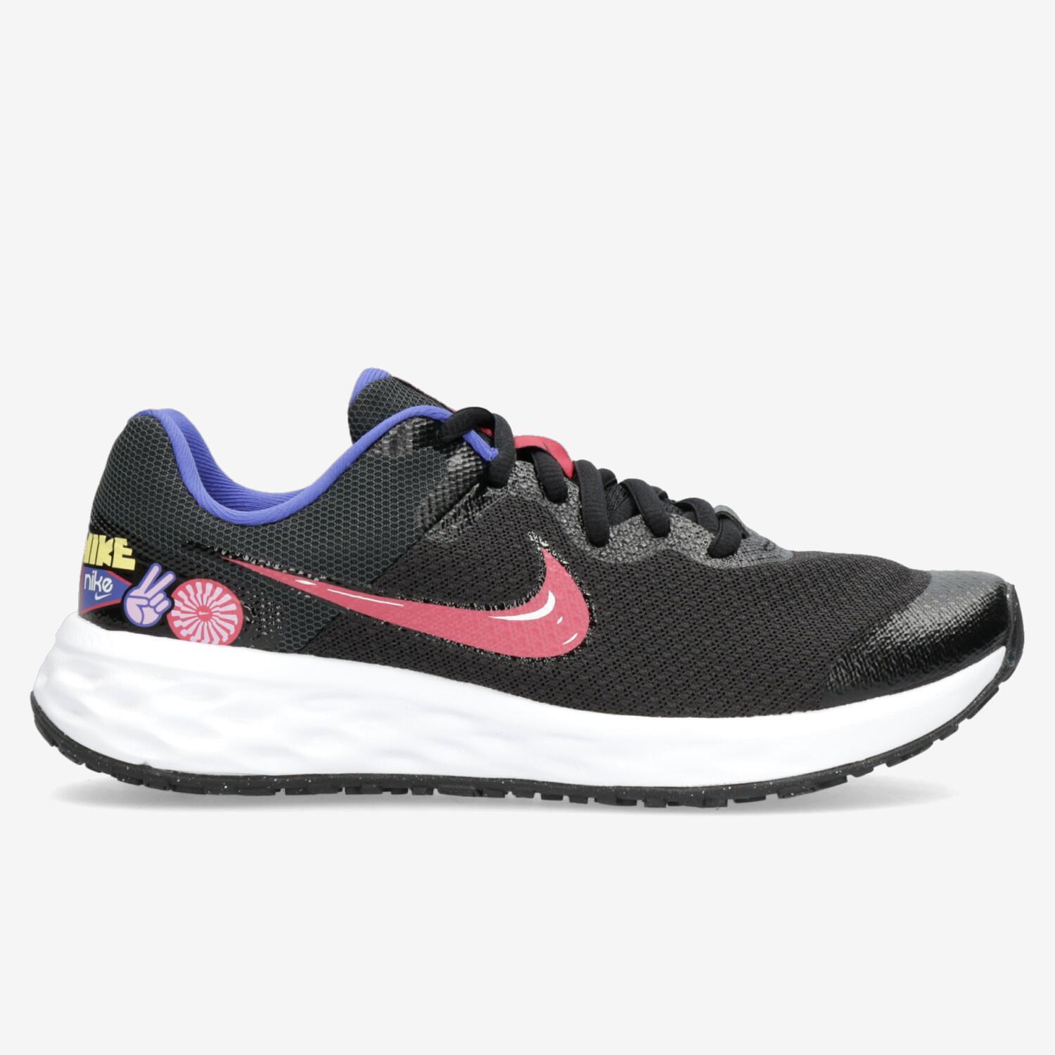 Nike Revolution 6 - Negro - Zapatillas Running Chica