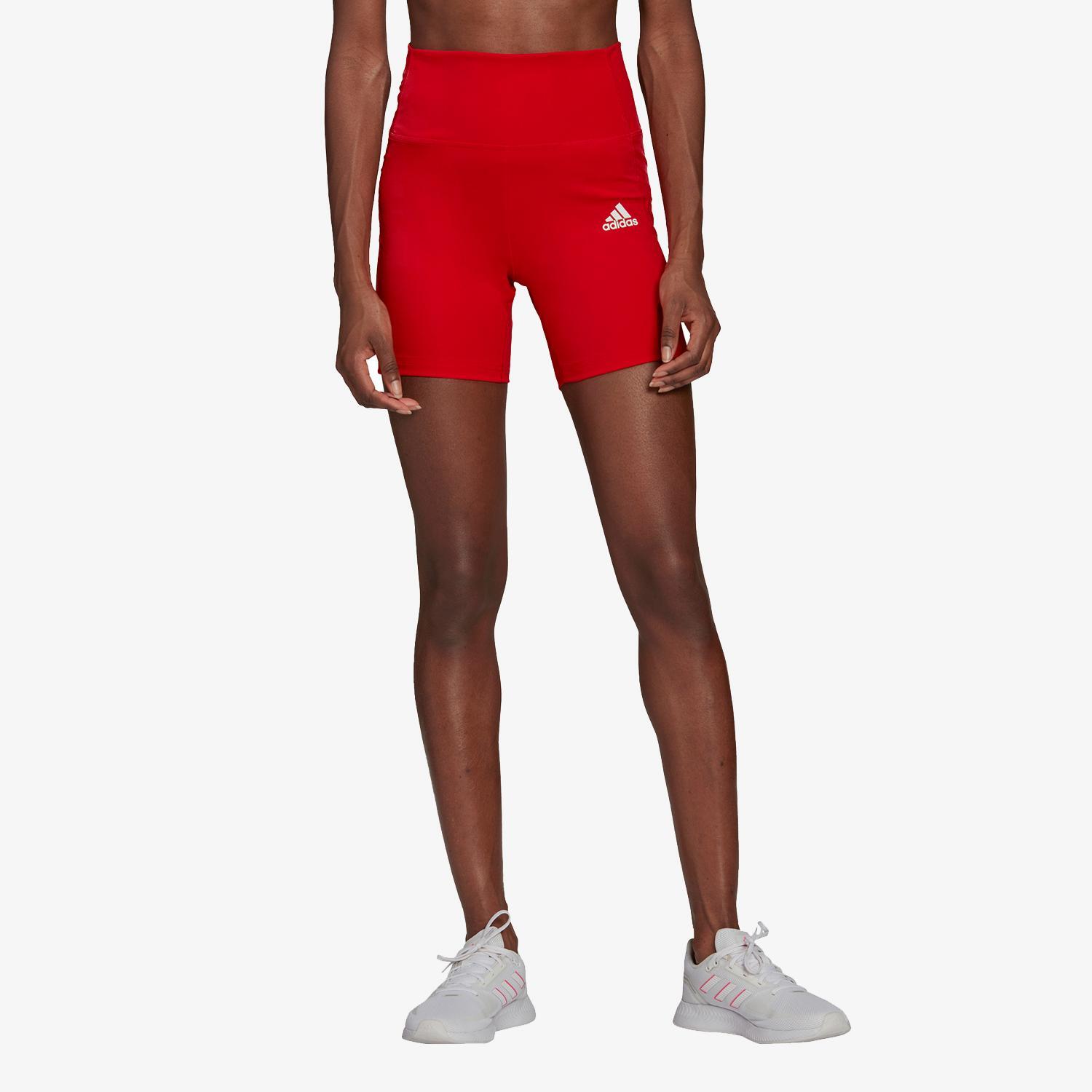 adidas Brilliant - Rouge - Collants Courts Fitness Femme sports taille M
