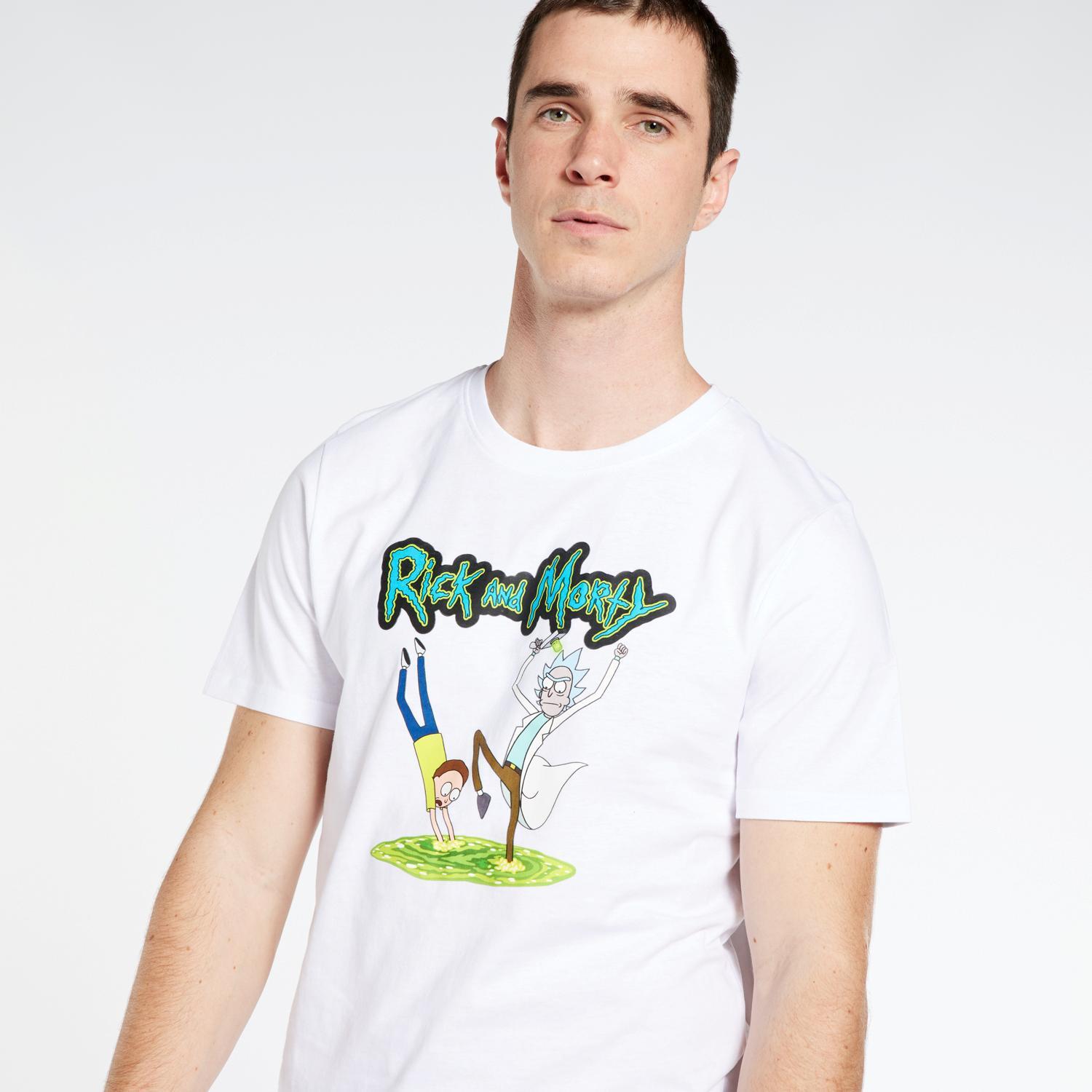 018185-wa Rick & Morty Cro Camiseta M/c Excl. - BLANC sports taille XL