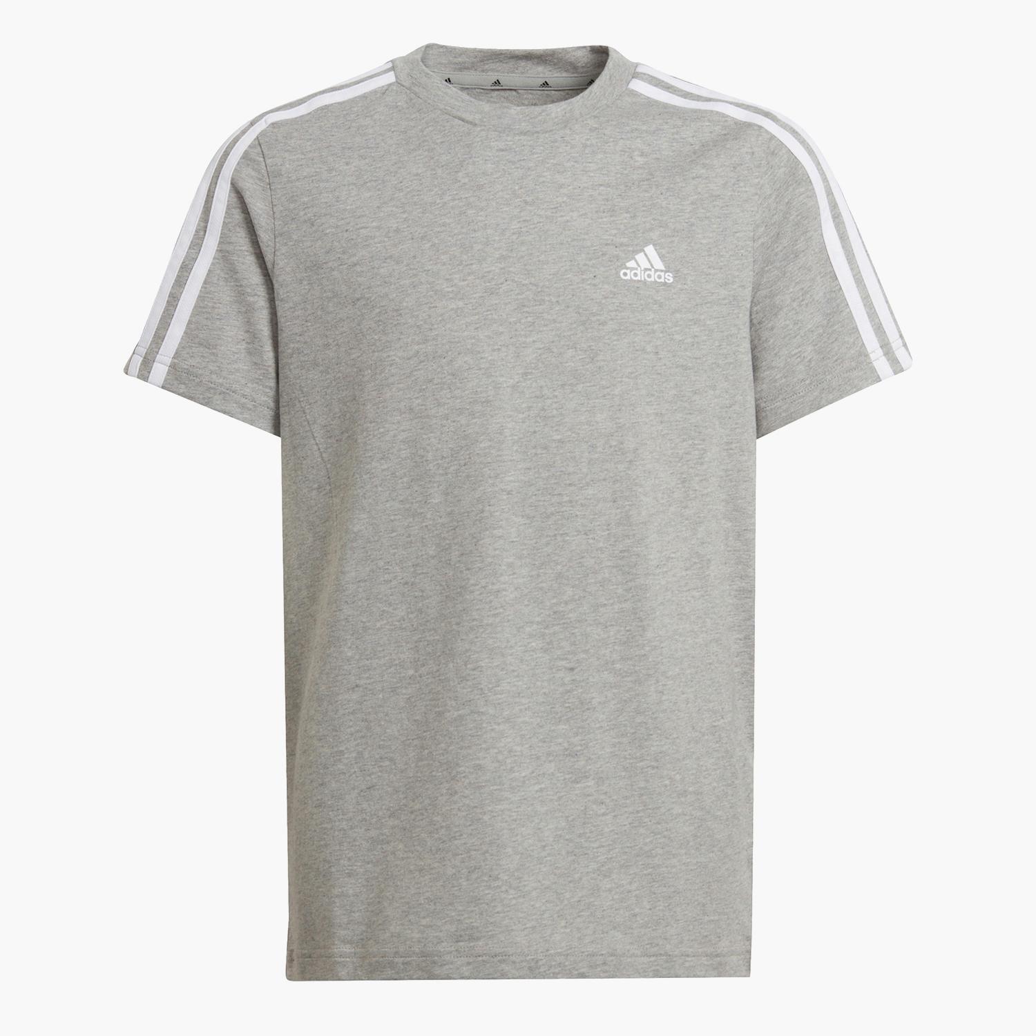 adidas 3S - Gris - T-shirt Garçon sports taille 12