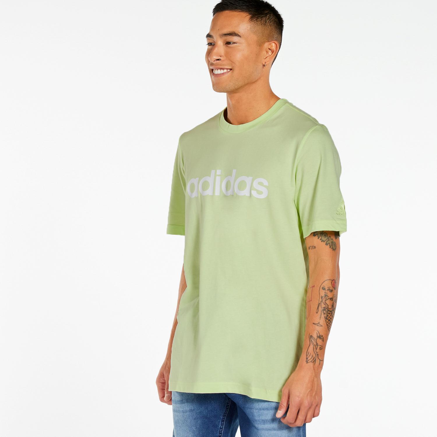 adidas Linear - Vert Citron - T-shirt Homme sports taille 2XL