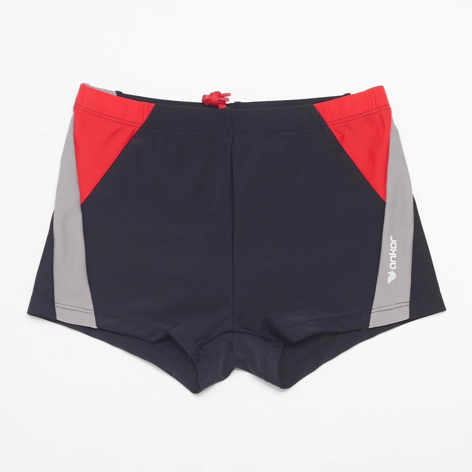 Ankor Jr Bañador Boxer Nylon Tech Cloro - NOIR sports taille 14