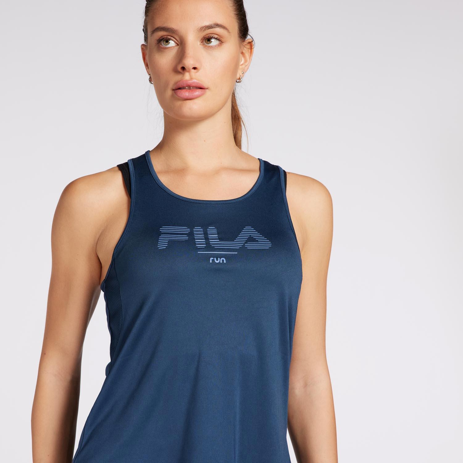 Basic - Marino - Camiseta Running Mujer talla