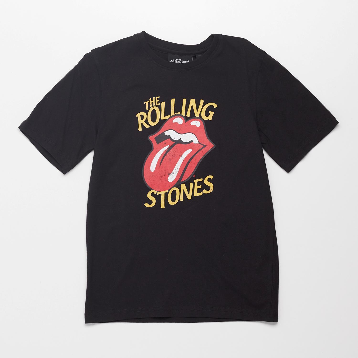 Camiseta Rolling Stones - Negro - Camiseta Chico talla 12