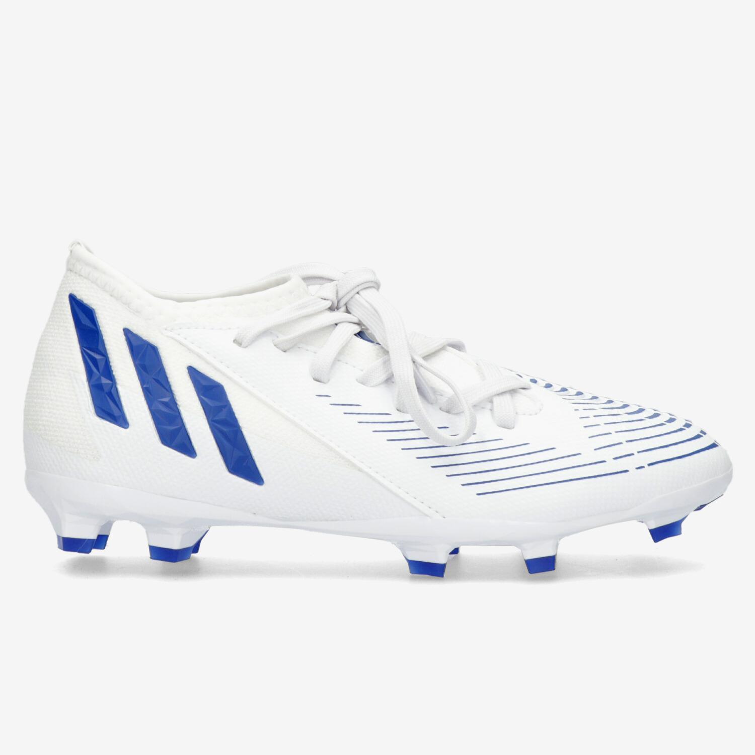 adidas Predator Edge 3 FG - Blanc - Chaussures Football garçon sports taille 37.5