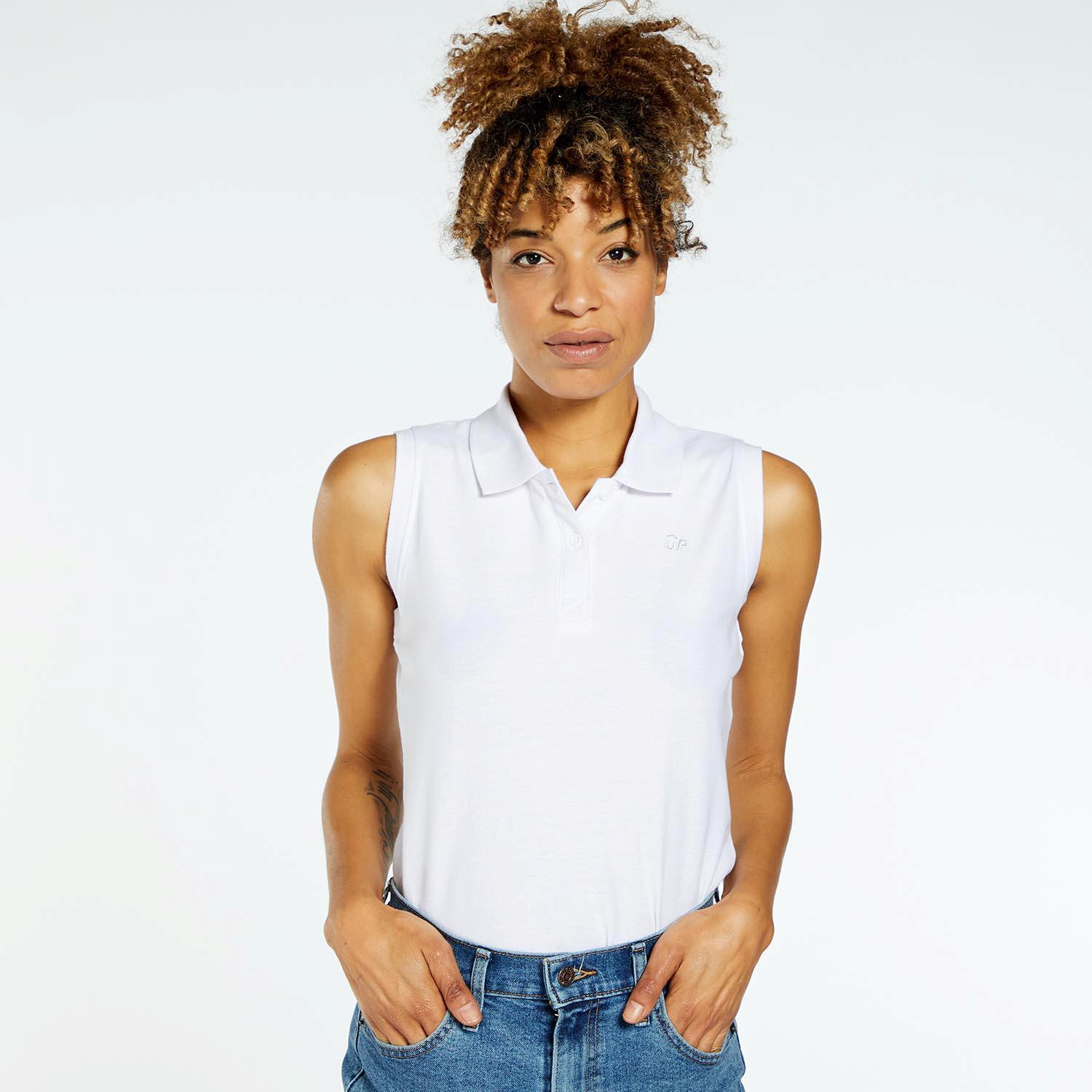Up Basic - Blanco - Polo Mujer talla L