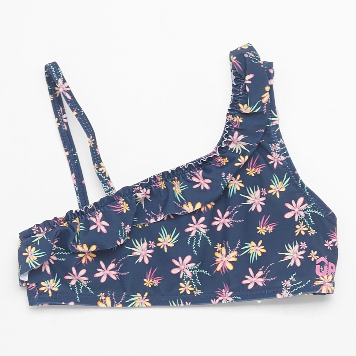 Top Bikini Asimétrico Up - Marino - Parte De Arriba Niña talla 4