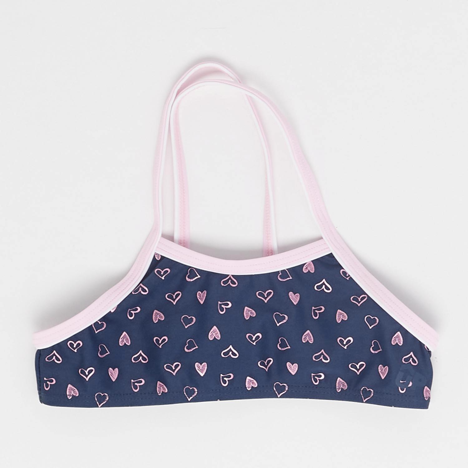 Top Bikini Halter Up - Marino - Parte De Arriba Niña talla 4