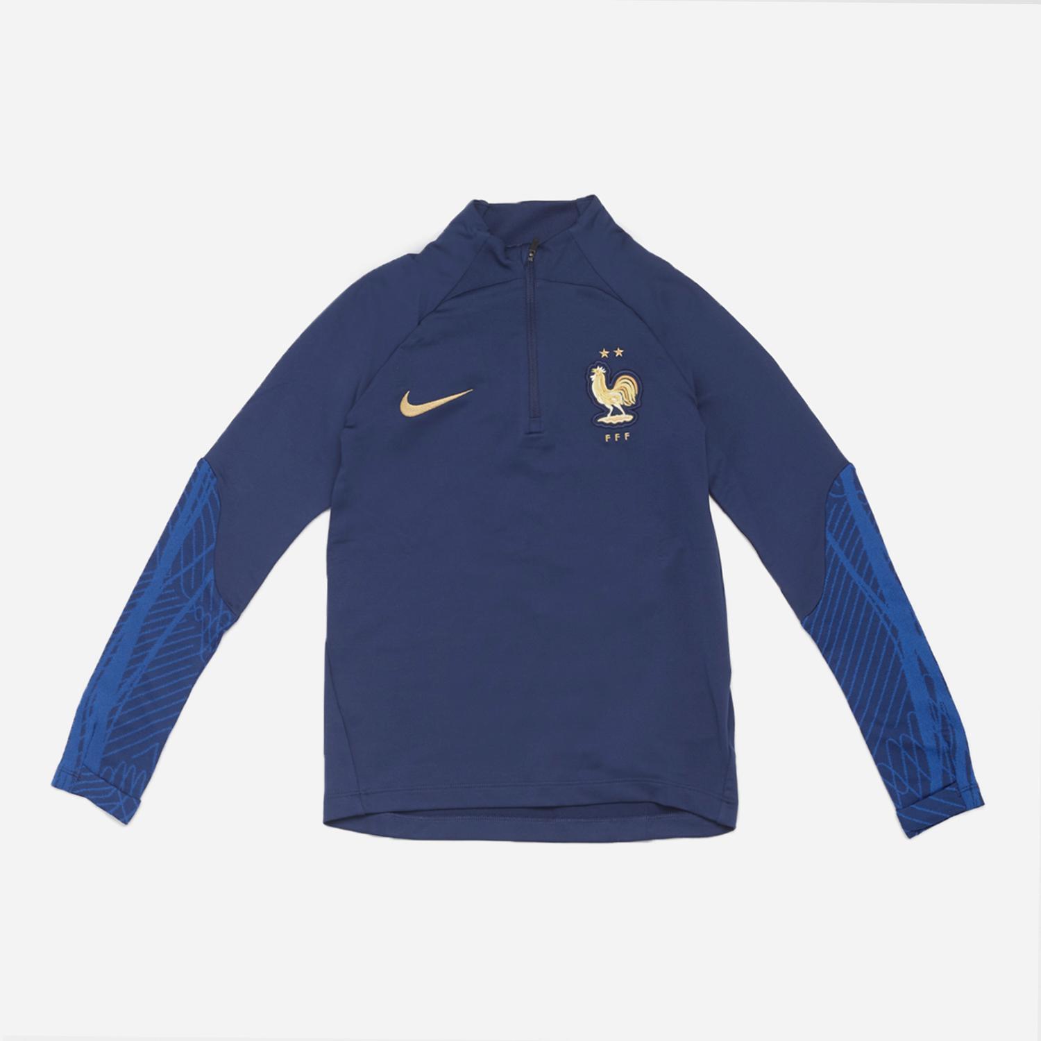 Sudadera Francia 22/23 - Marino - Sudadera Fútbol Chico talla 8