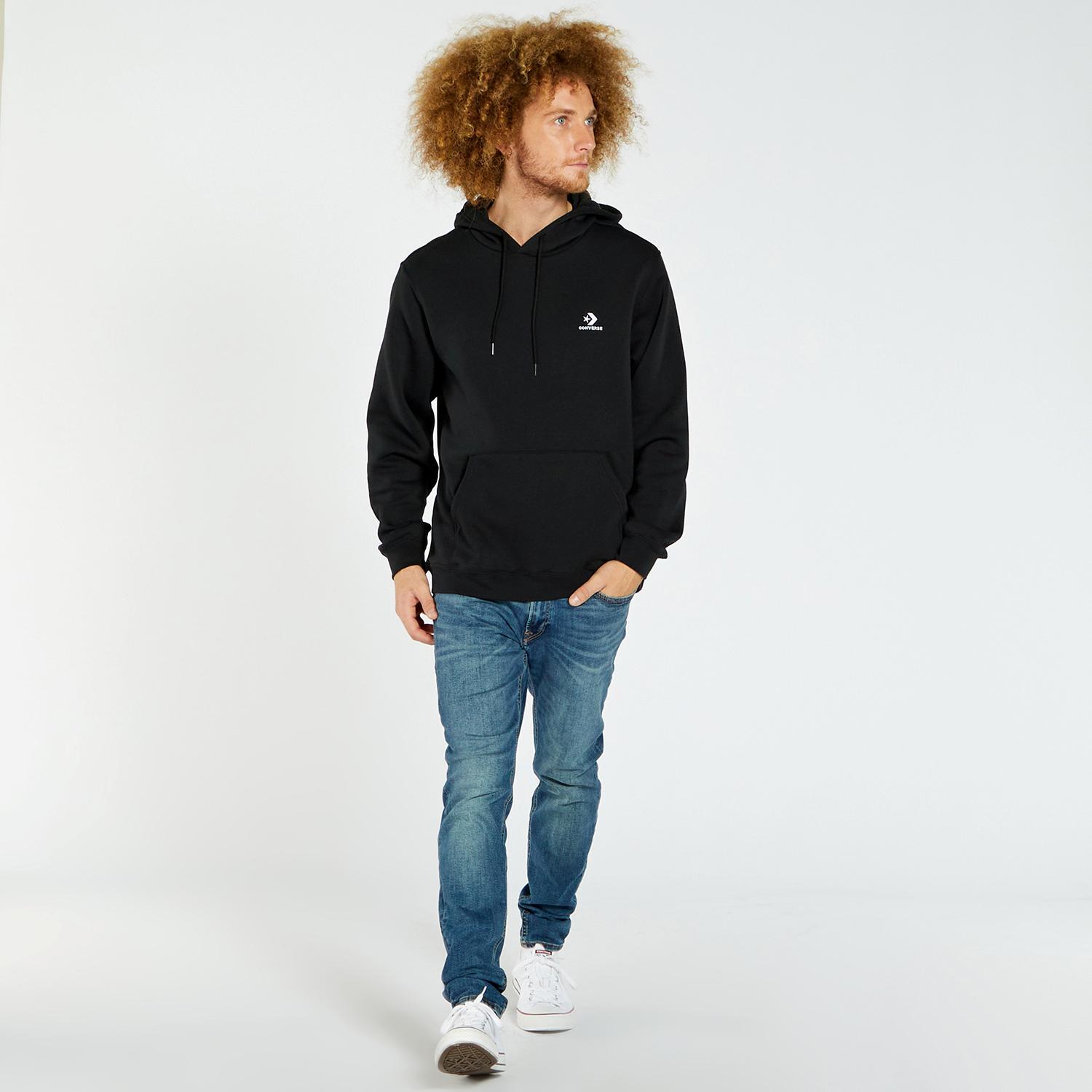 Converse Sweatshirt Zwart Trui Heren