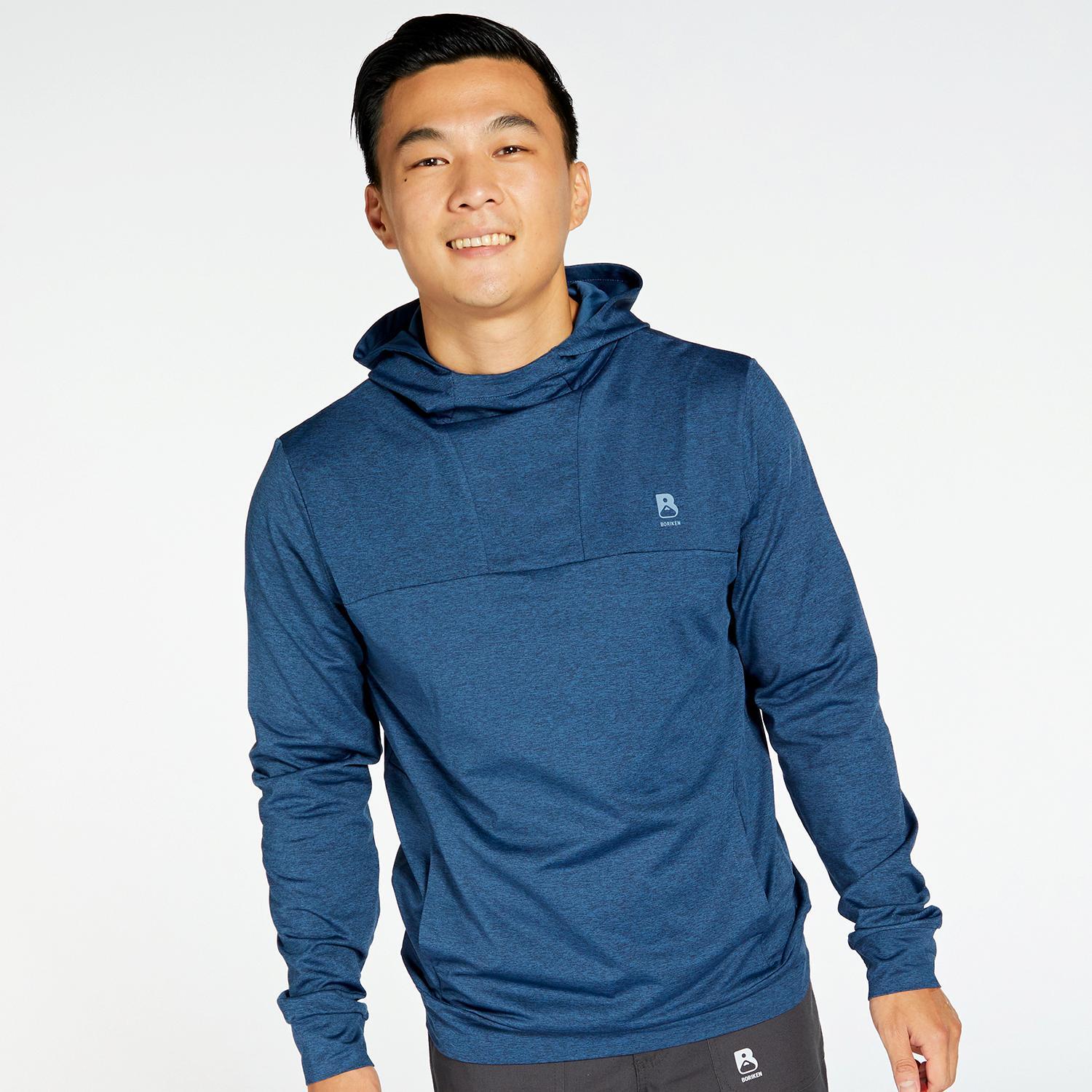 Sweat Boriken - Bleu Marine - Sweat à capuche homme sports taille S