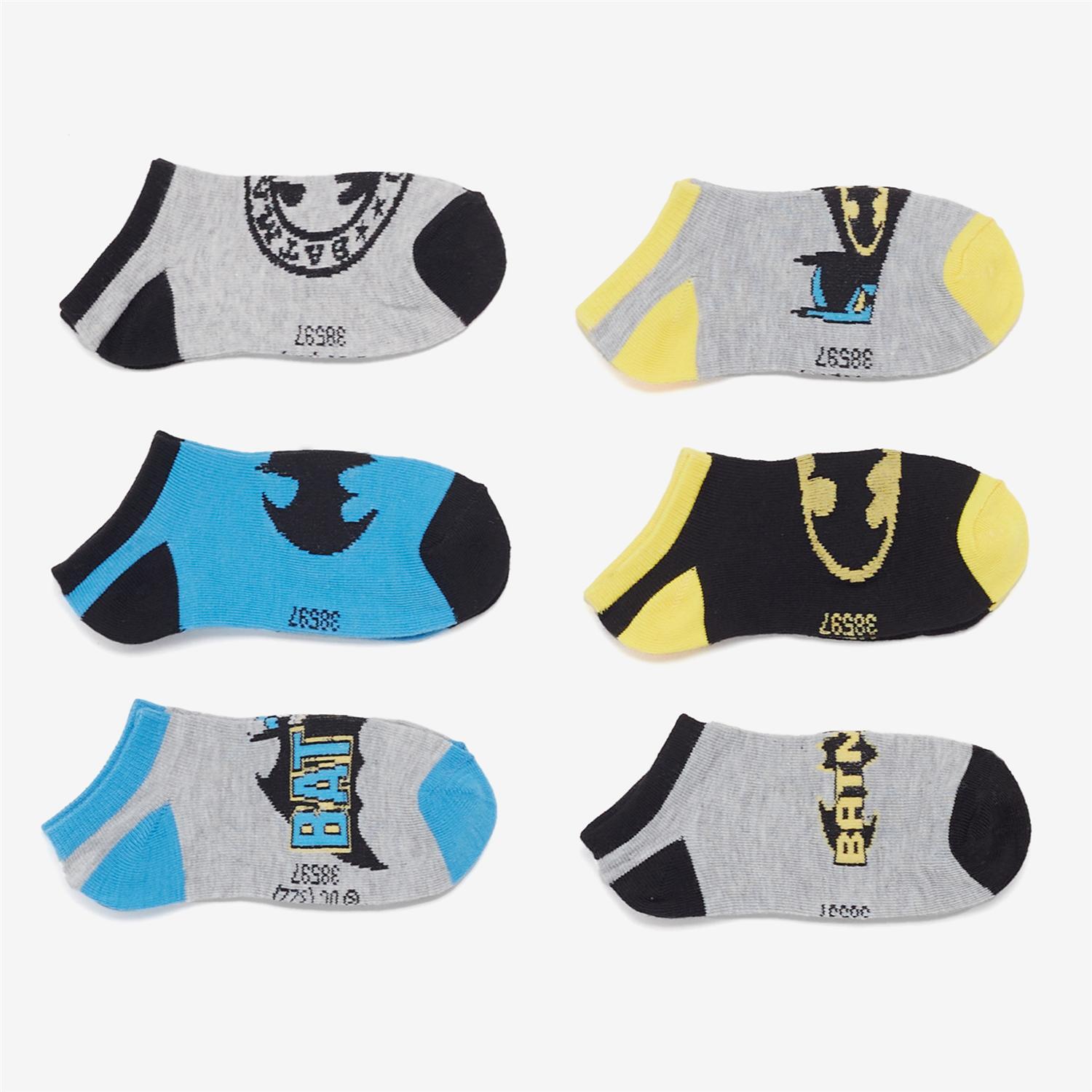 Chaussettes Batman - Gris - Chaussettes Garçon sports taille UNICA