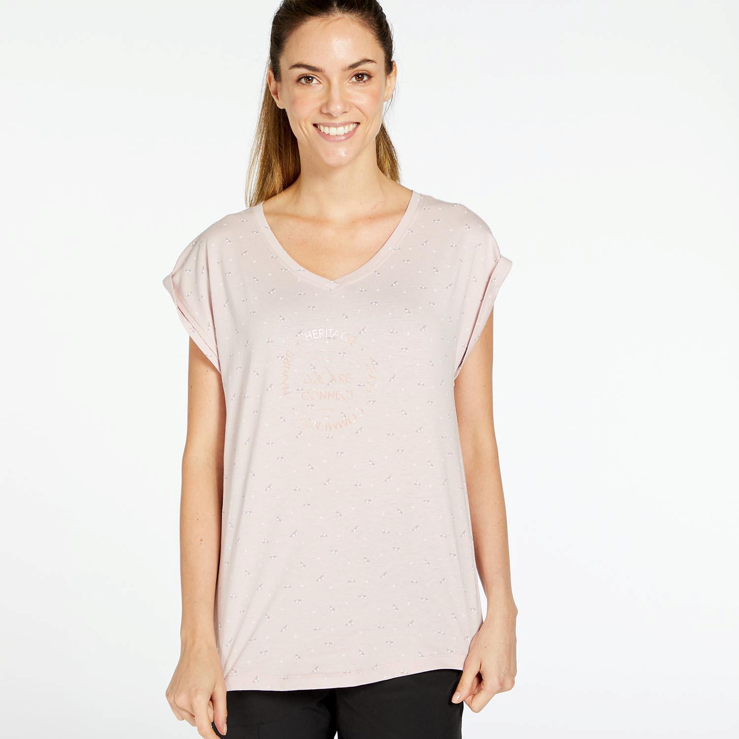 T-shirt Boriken - Rose - T-shirt trekking femme sports taille XL