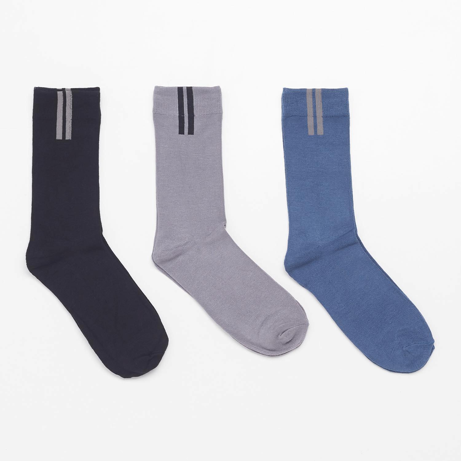 Chaussettes Up - Gris - Chaussettes Hautes sports taille M
