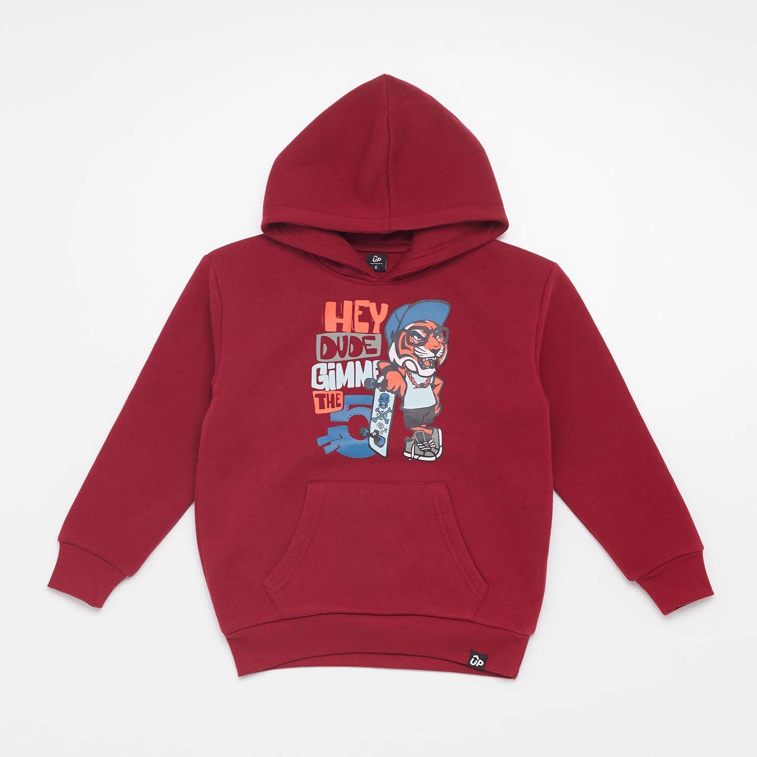 Basic Kid Sudadera Cap. - ROUGE sports taille 6