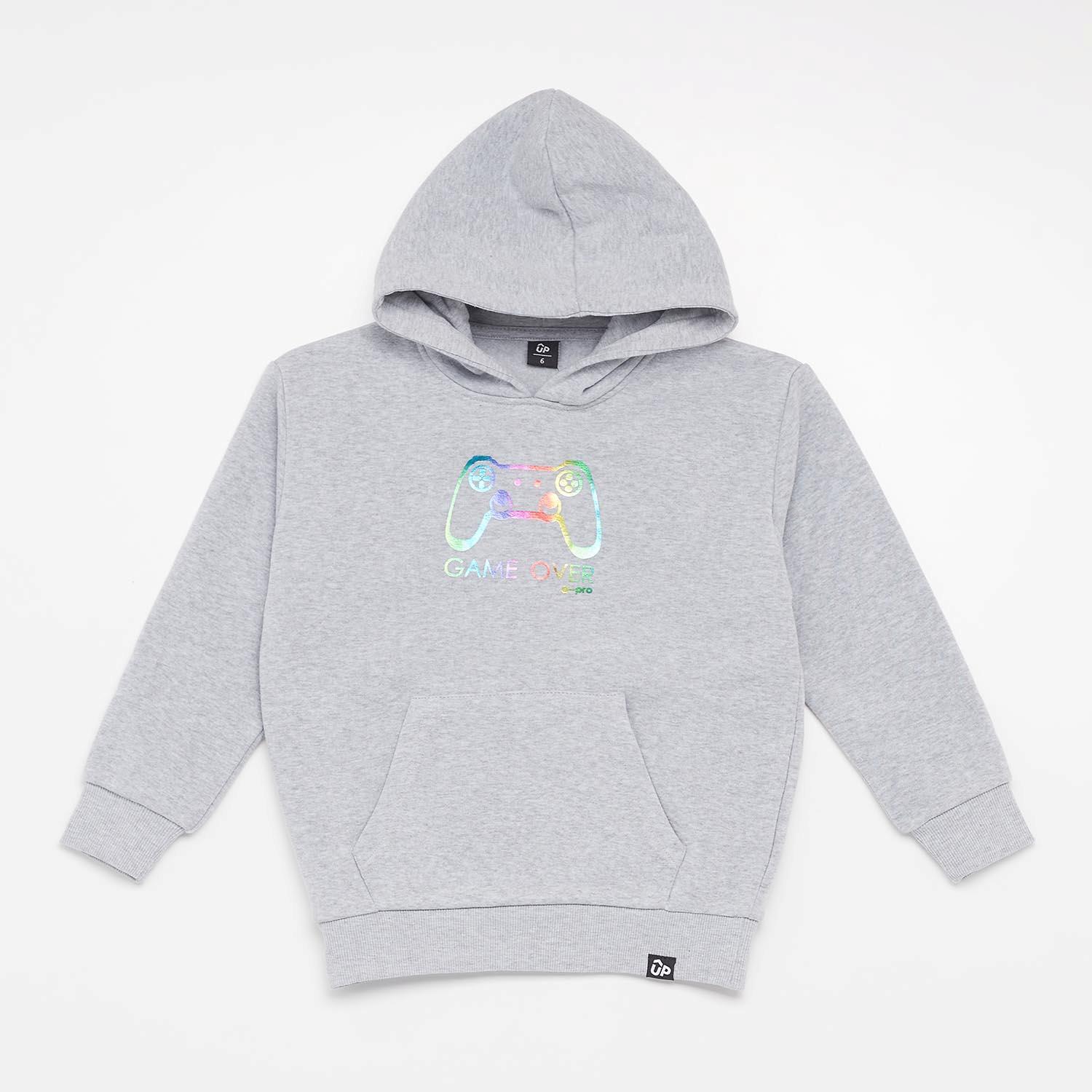 Basic Kid Sudadera Cap. - GRIS sports taille 4