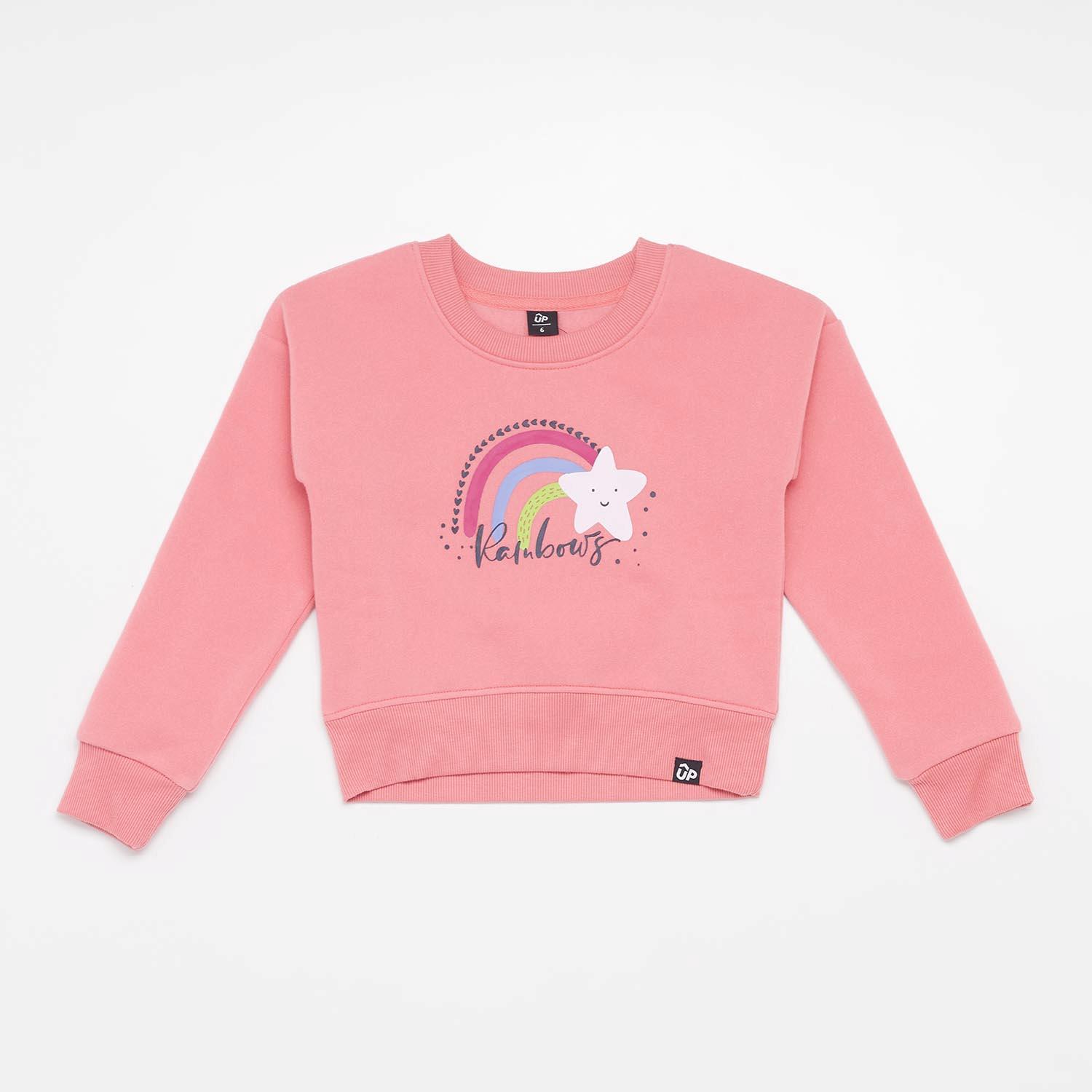 Sweat Up Basic - Corail - Sweat Fille sports taille 4