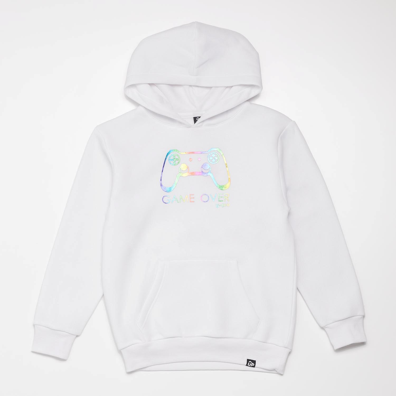 Basic Jr Sudadera Cap. - BLANC sports taille 10