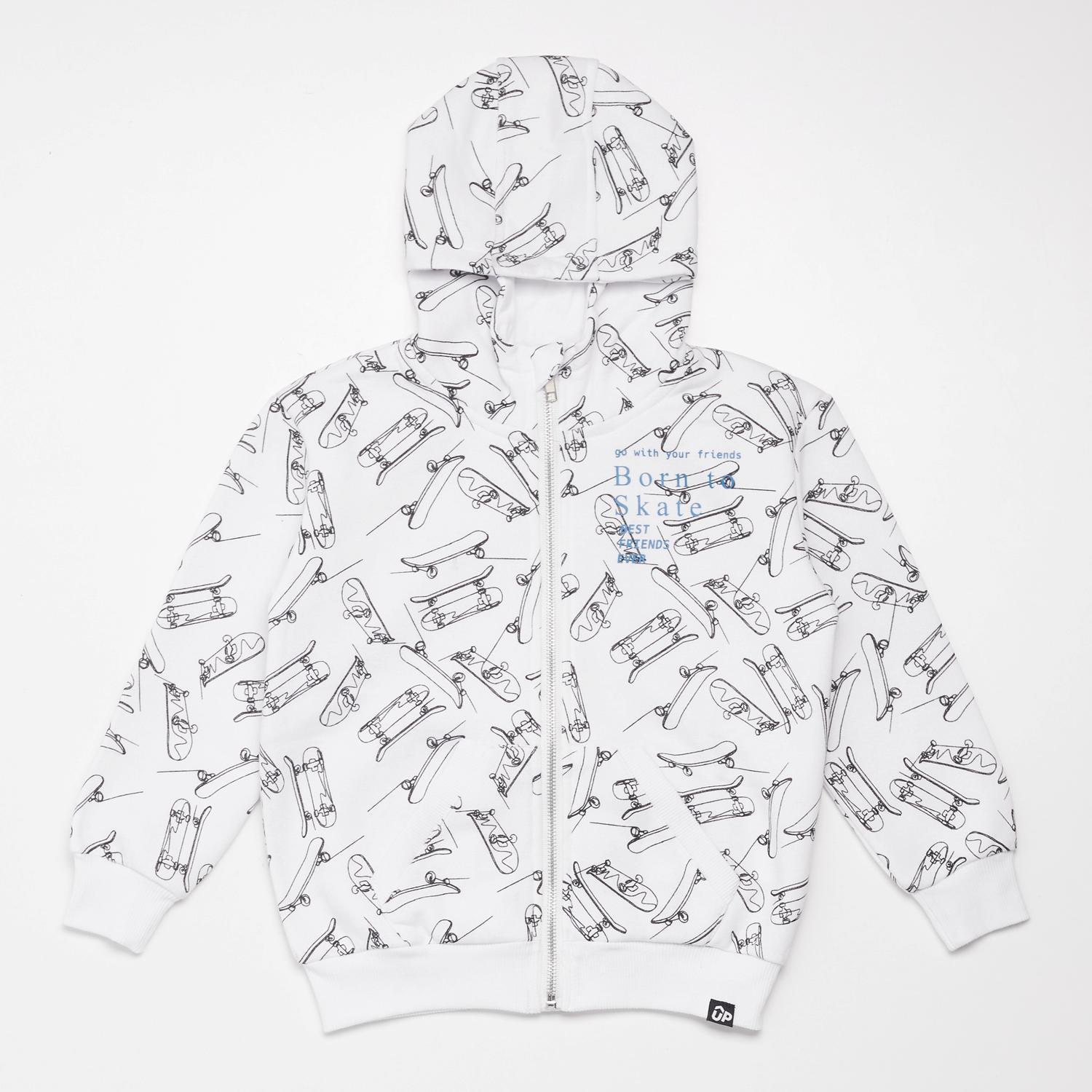 Up Basic - Blanc - Sweat-shirt Garçon sports taille 8